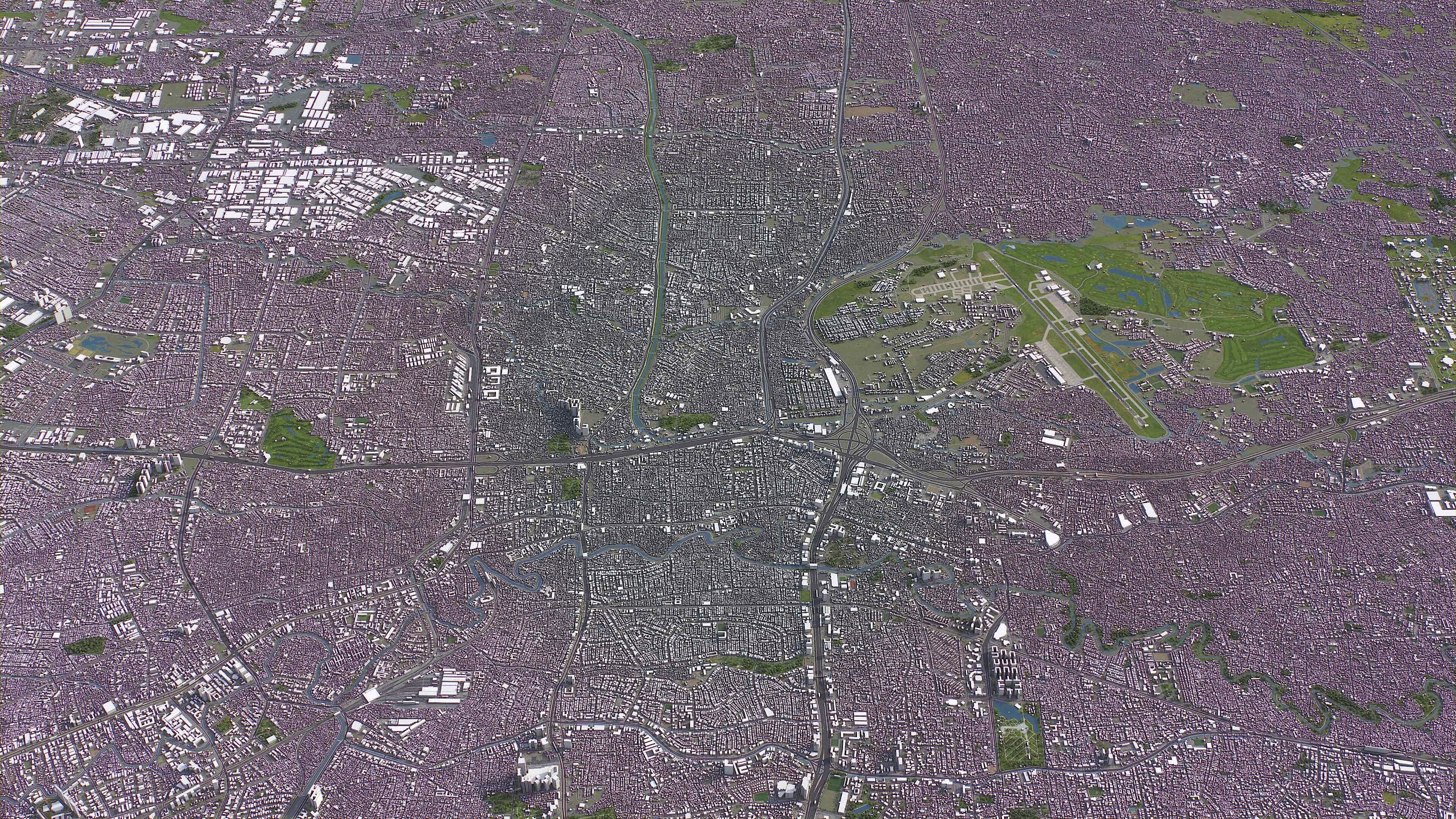 Jakarta Timur - 3D City Model Low-poly 3D model_4