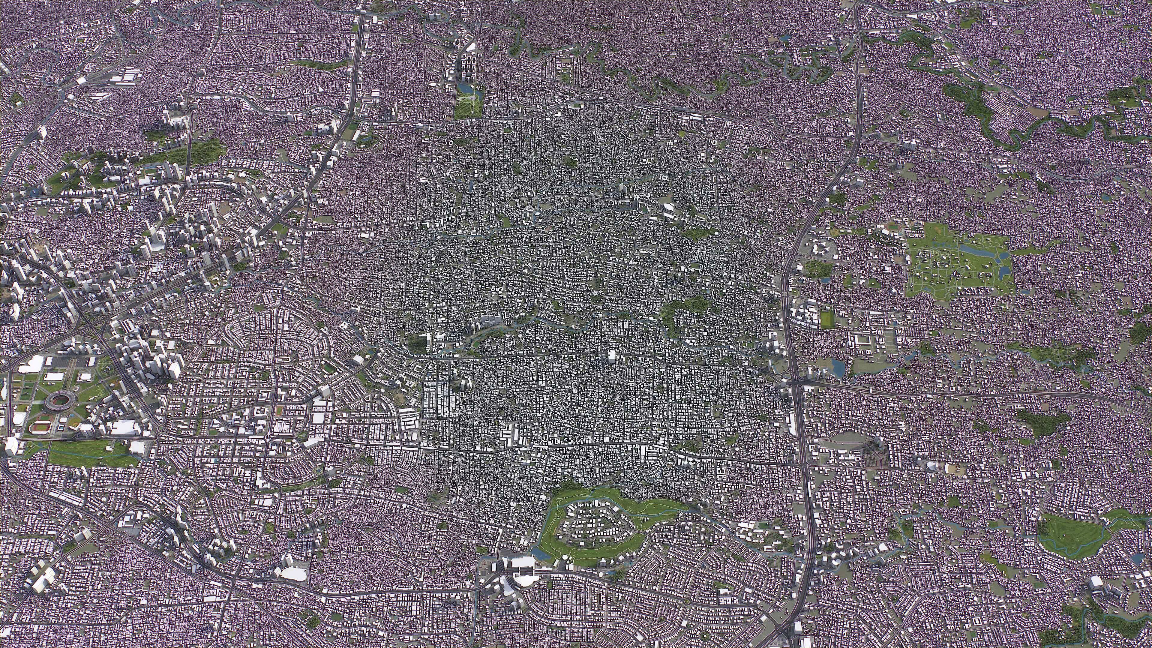 Jakarta Selatan - 3D City Model Low-poly 3D model_4