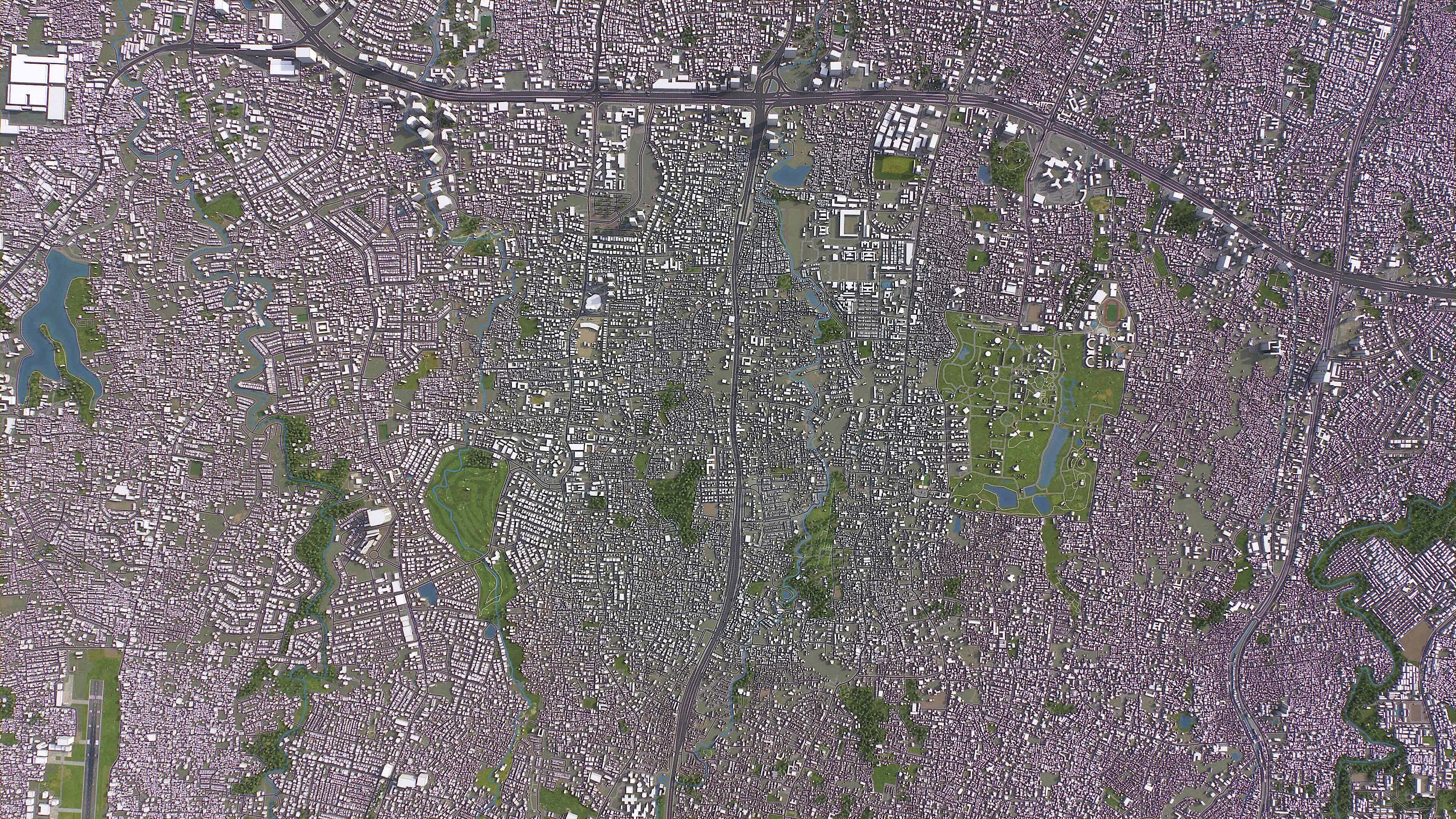 Jakarta Selatan - 3D City Model Low-poly 3D model_9