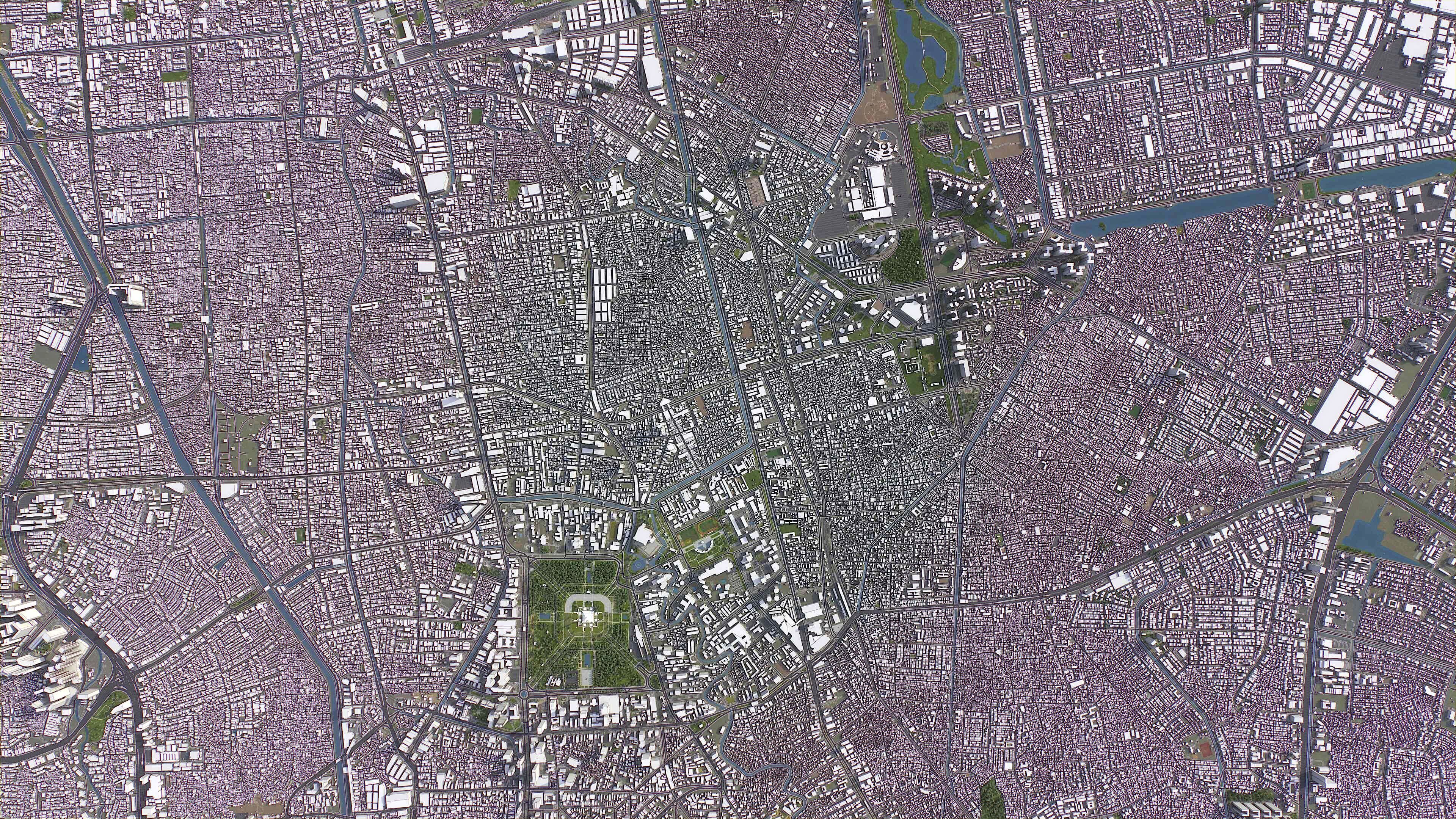 Jakarta Pusat - 3D City Model Low-poly 3D model_7