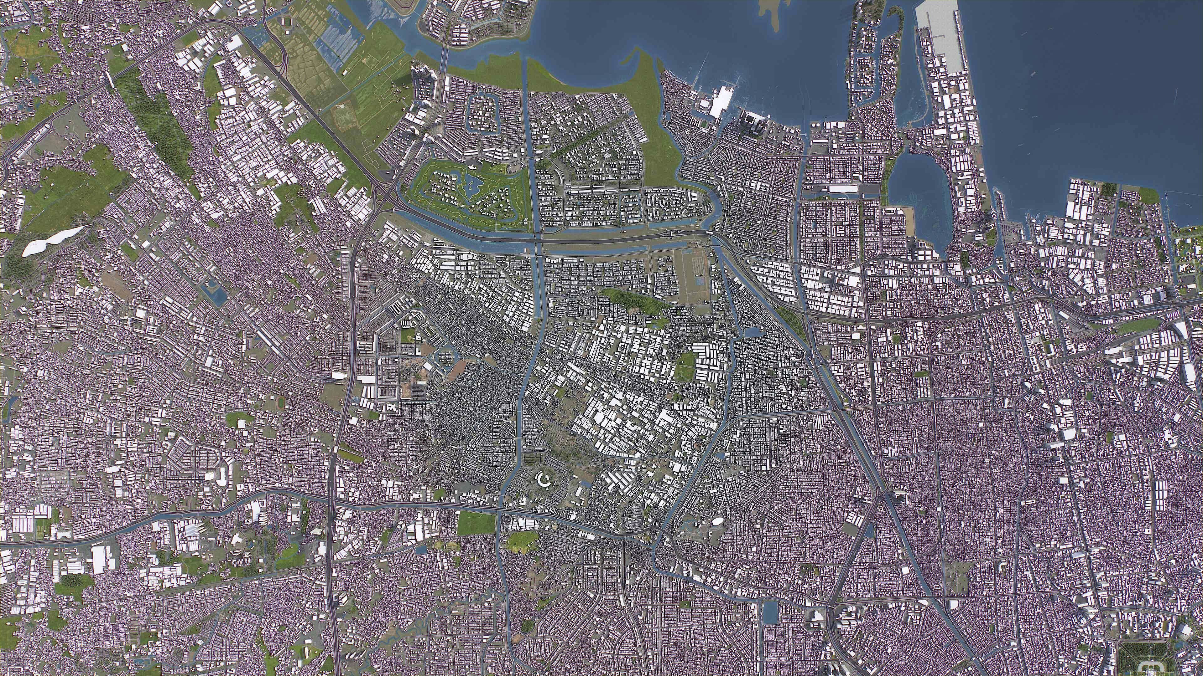 Jakarta Barat - 3D City Model Low-poly 3D model_8