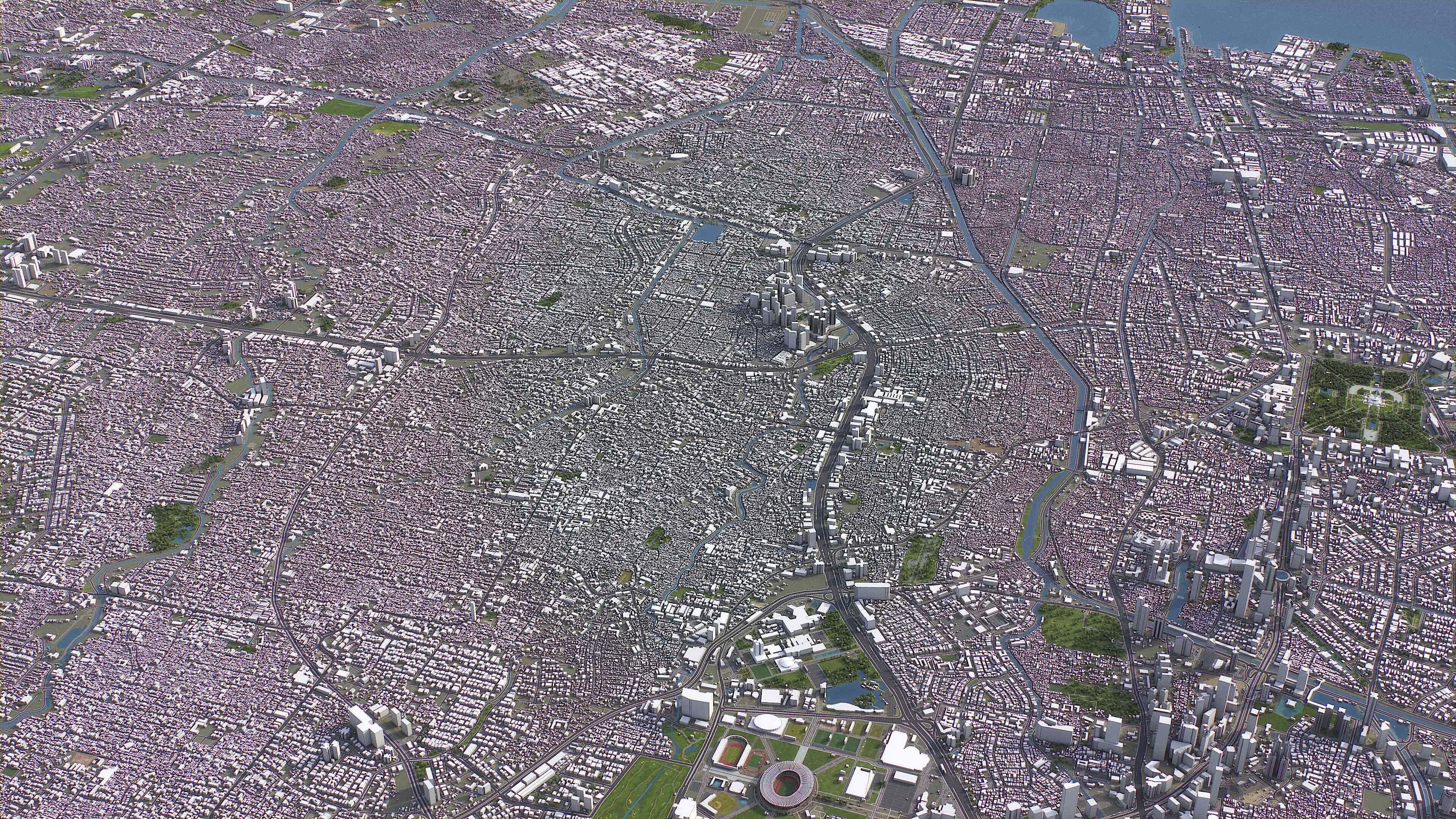 Jakarta Barat - 3D City Model Low-poly 3D model_5