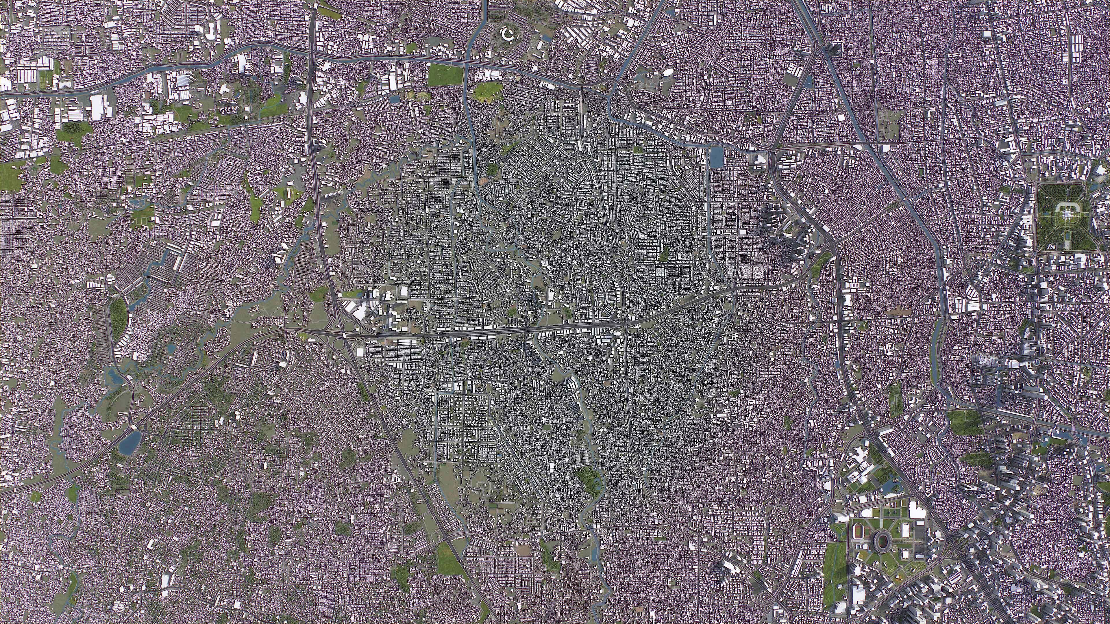 Jakarta Barat - 3D City Model Low-poly 3D model_9