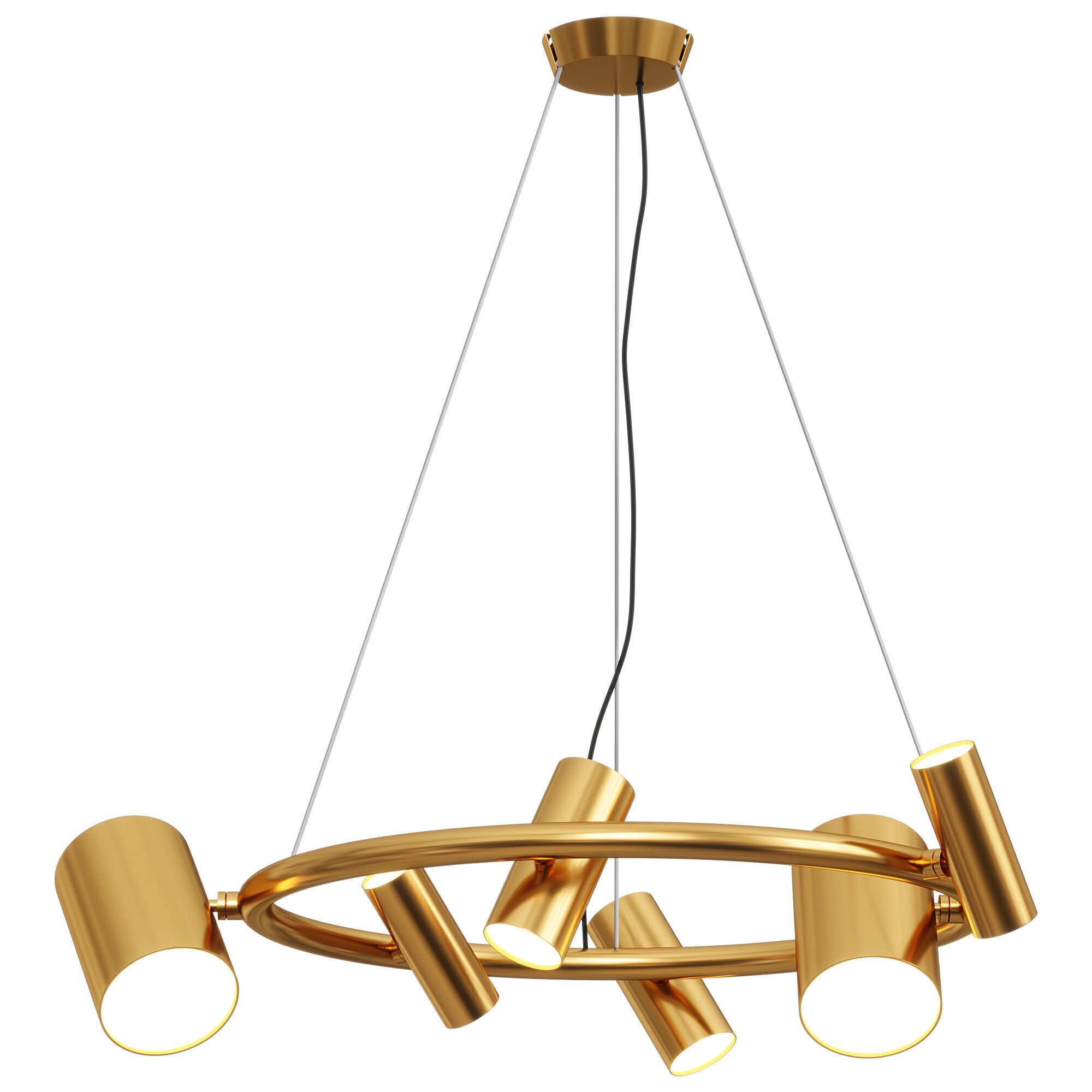 Can Can Round Suspension Lamp by Ghidini1961 Low-poly 3D model_2