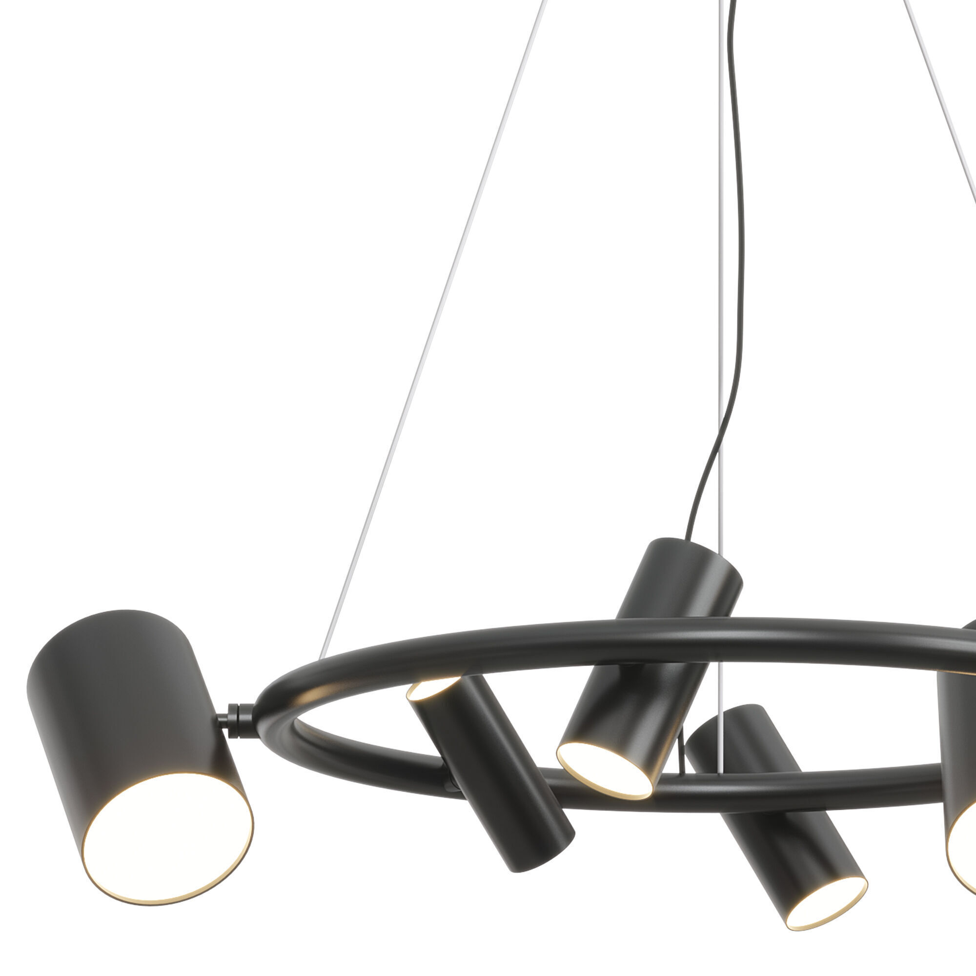 Can Can Round Suspension Lamp by Ghidini1961 Low-poly 3D model_4