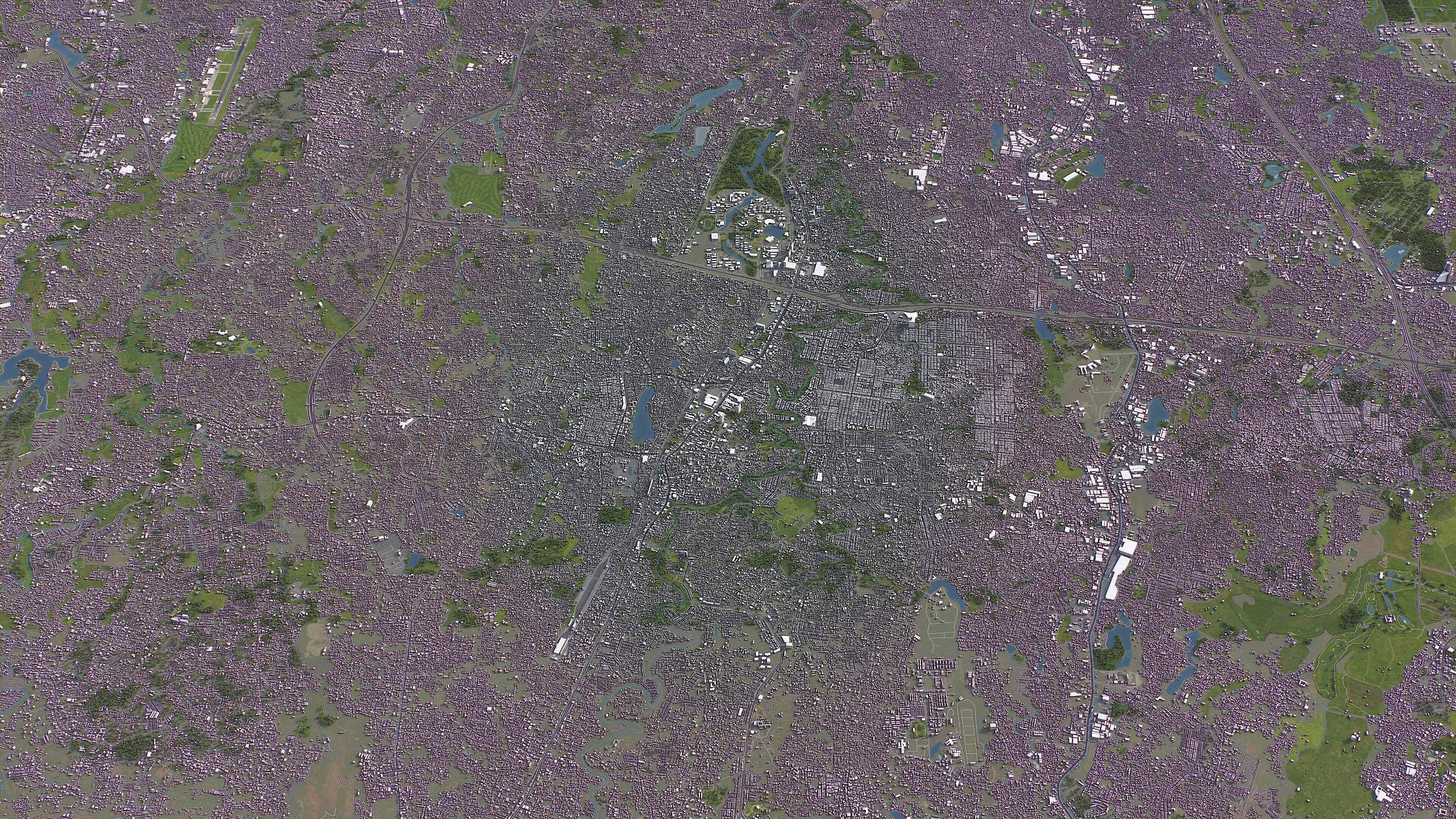 Depok - 3D City Model Low-poly 3D model_5