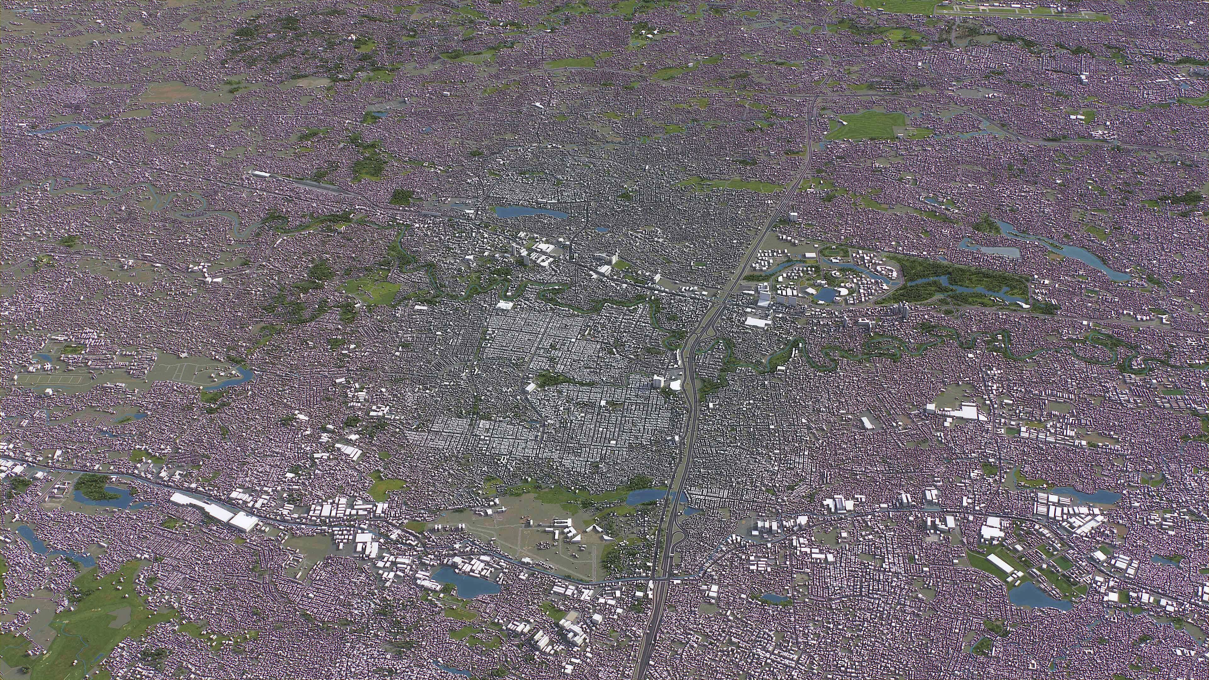 Depok - 3D City Model Low-poly 3D model_4