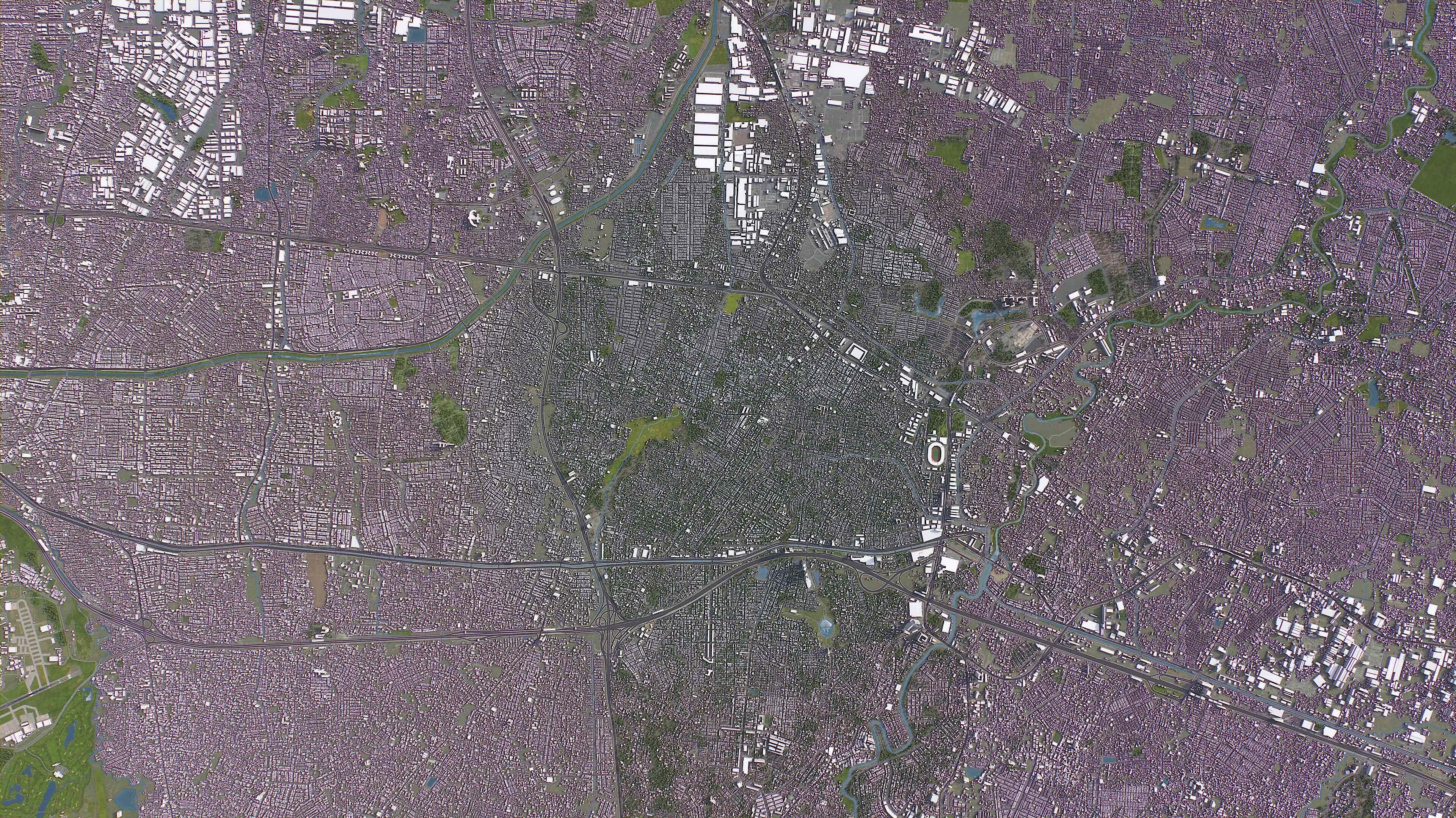 Bekasi - 3D City Model Low-poly 3D model_8