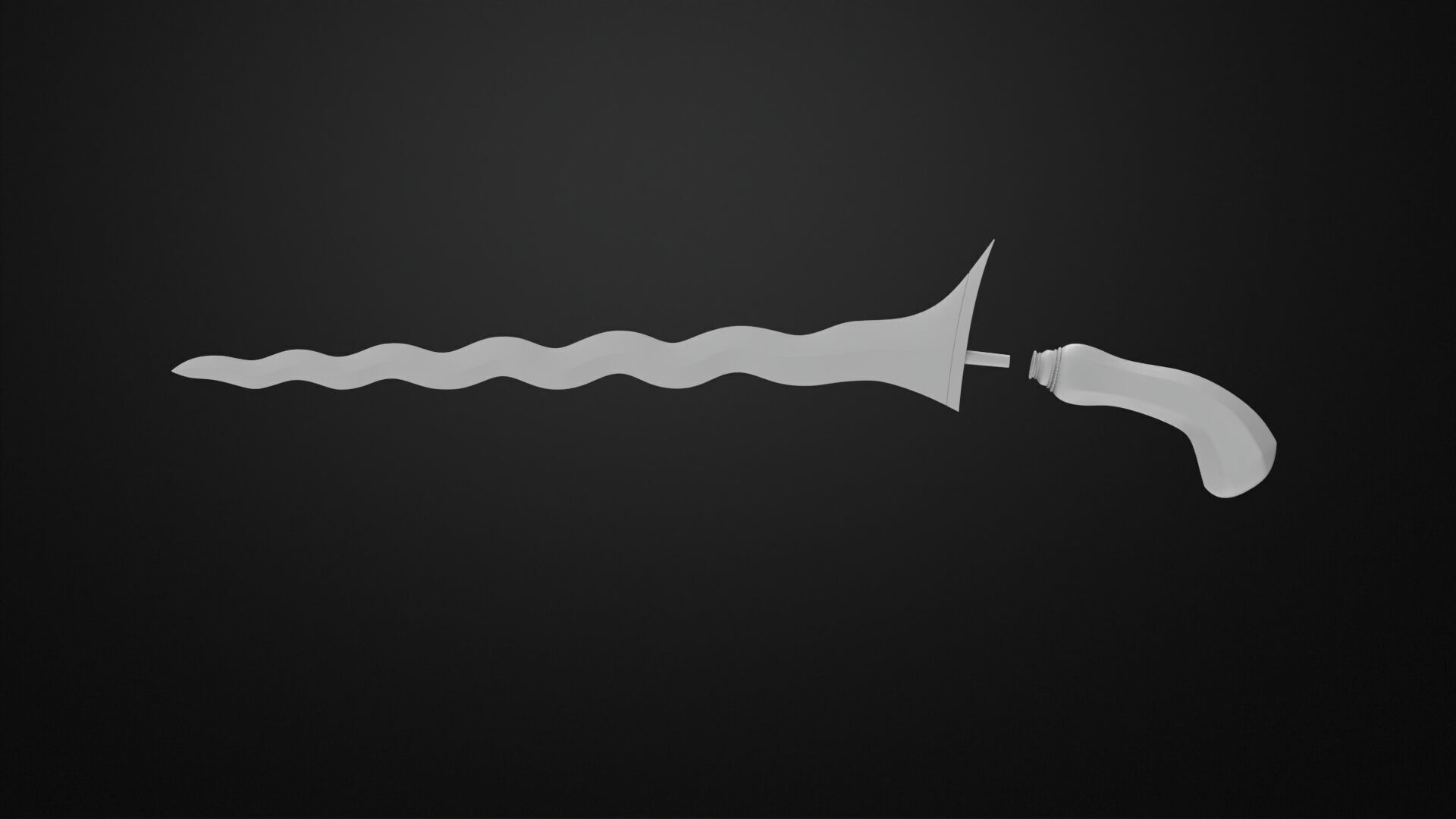 Weapons Encyclopedia 111 Kris 3D print model_8