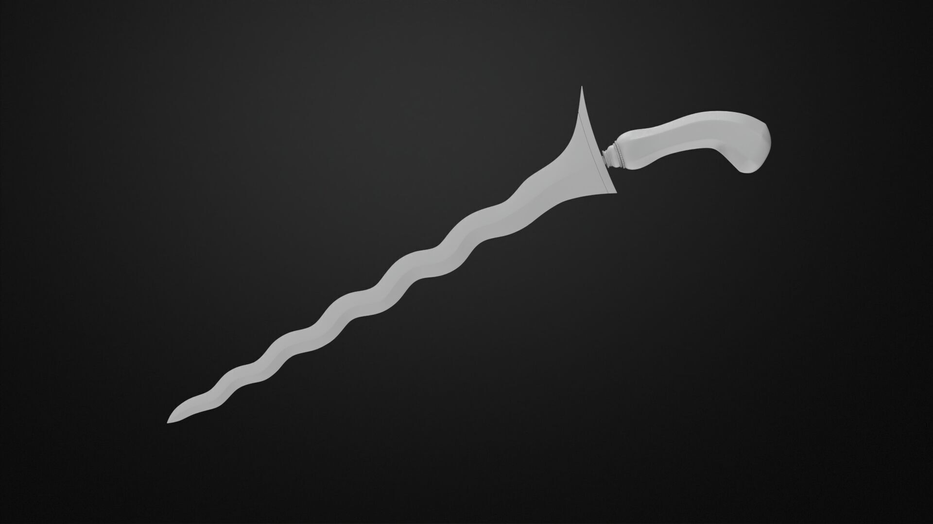 Weapons Encyclopedia 111 Kris 3D print model_1