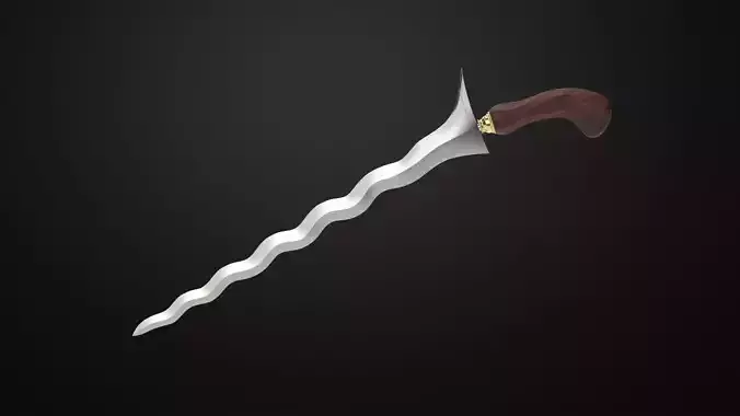 Weapons Encyclopedia 111 Kris 3D print model