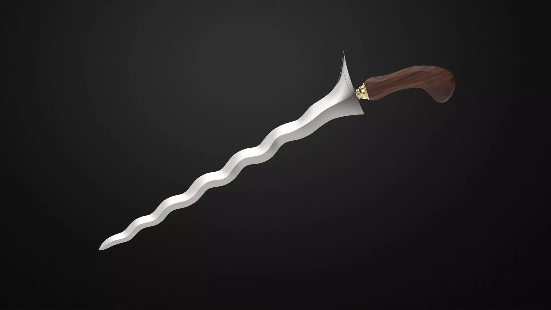 Weapons Encyclopedia 111 Kris 3D print model_0