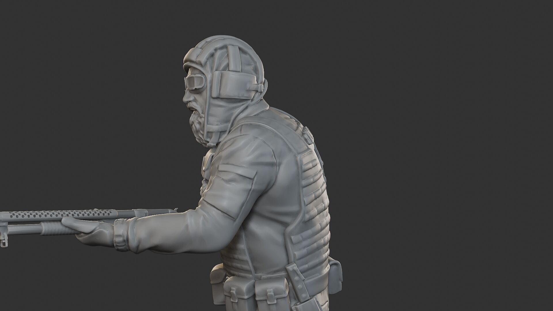 Post-Apocalyptic Male PAM2 005B 3D print model_18