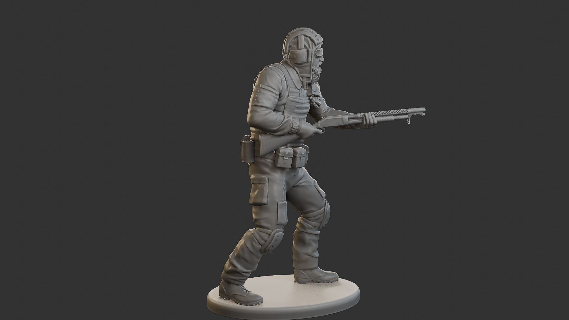 Post-Apocalyptic Male PAM2 005B 3D print model_8