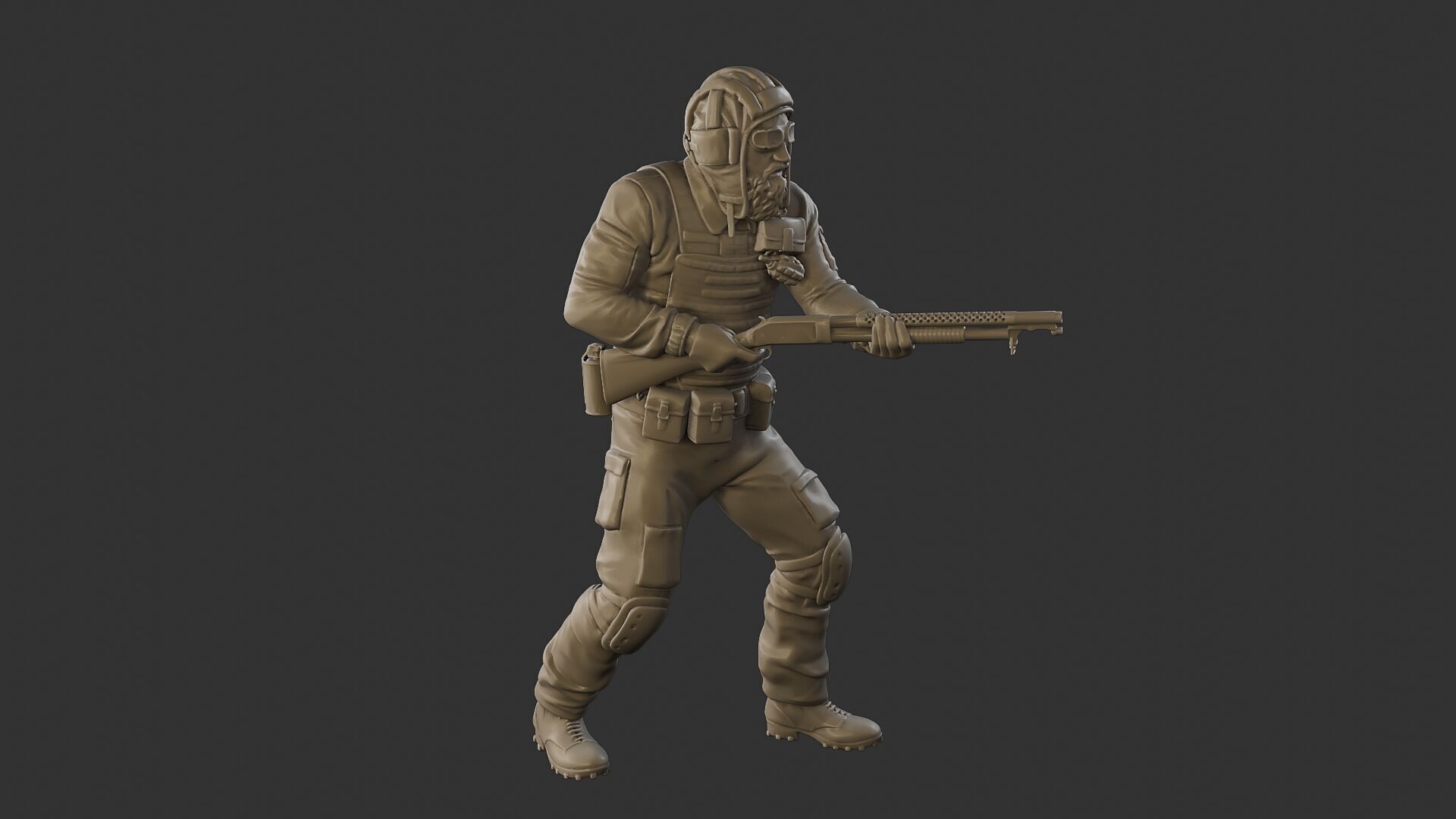 Post-Apocalyptic Male PAM2 005B 3D print model_30
