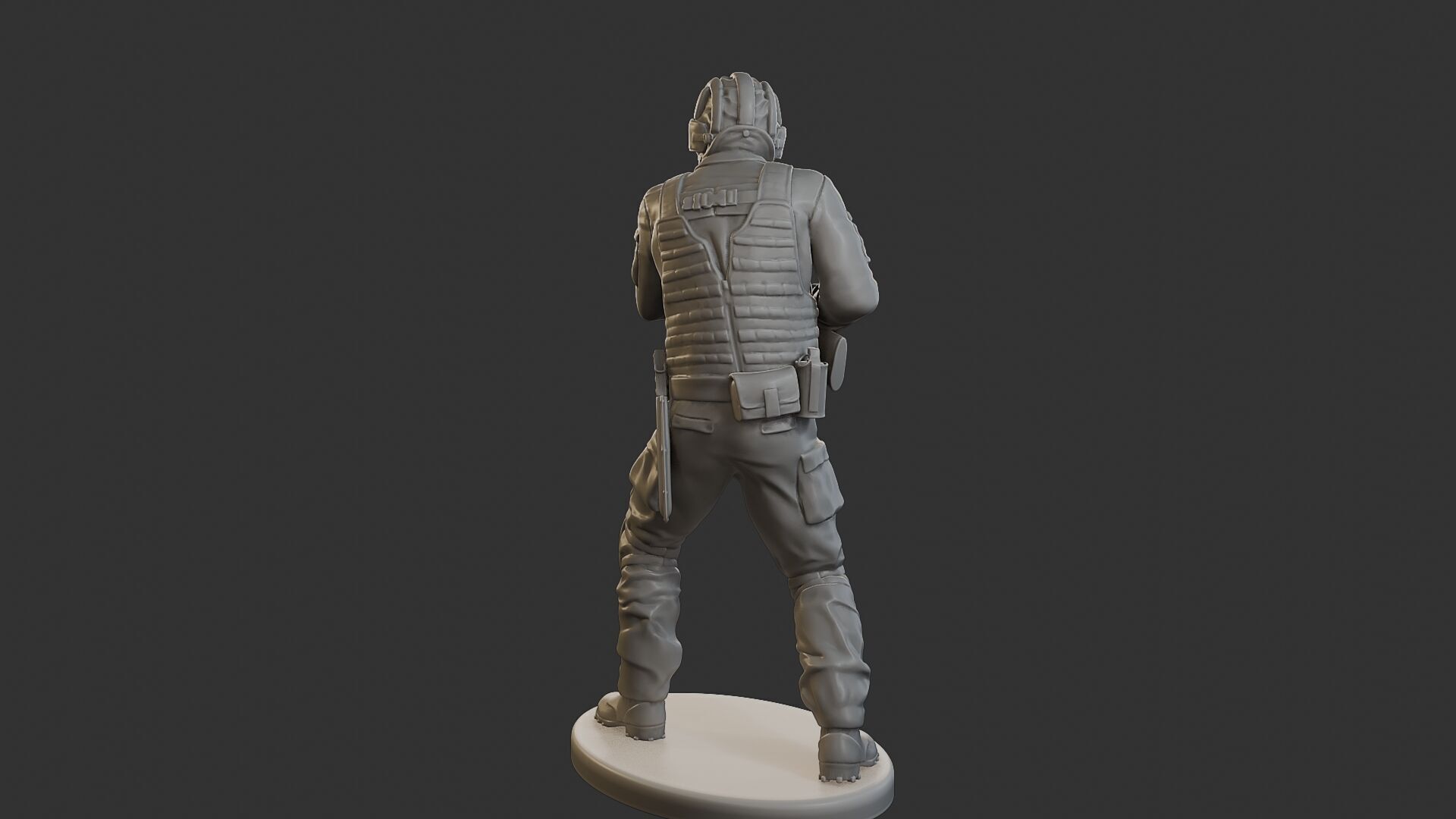 Post-Apocalyptic Male PAM2 005B 3D print model_5
