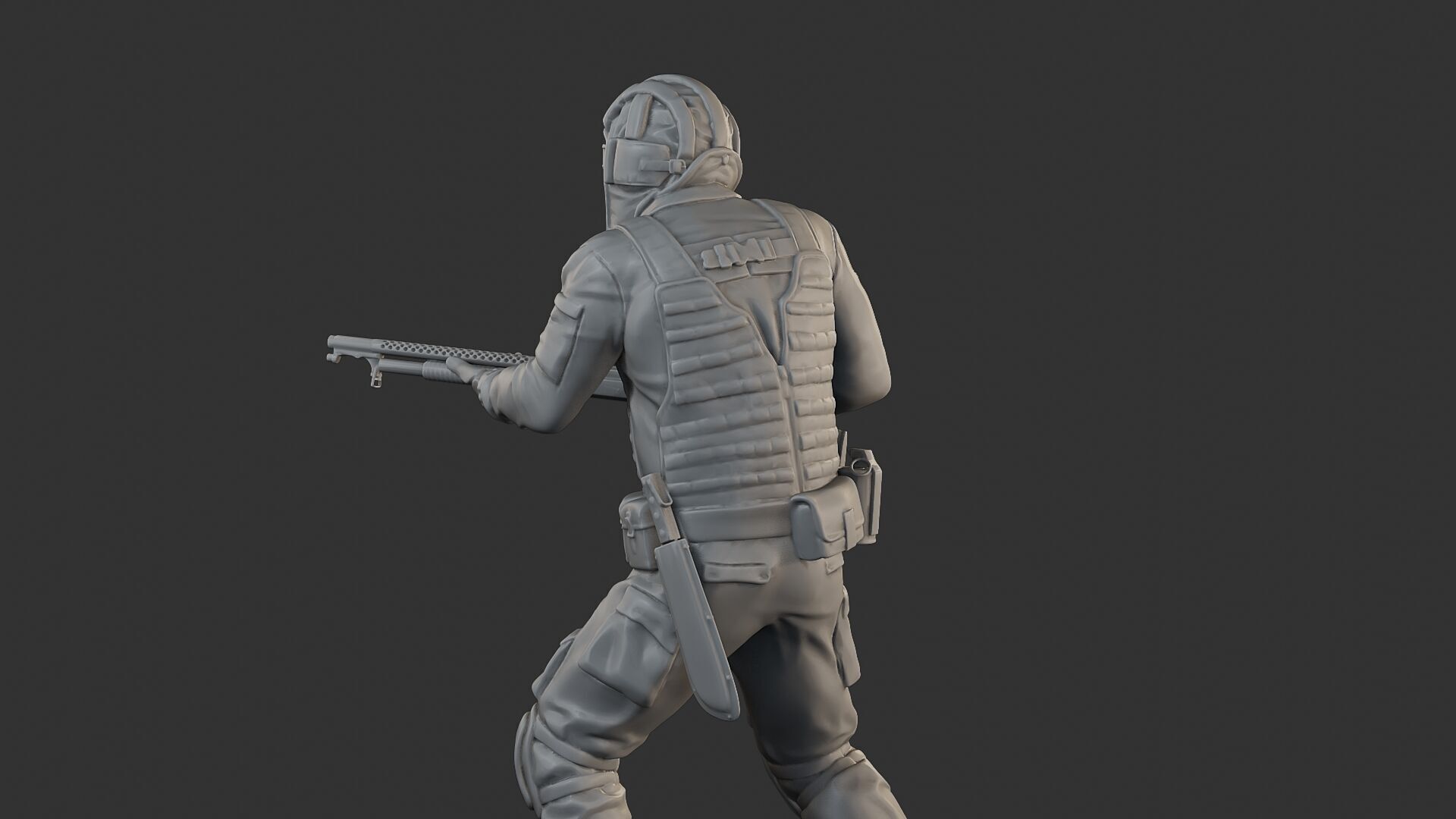 Post-Apocalyptic Male PAM2 005B 3D print model_26