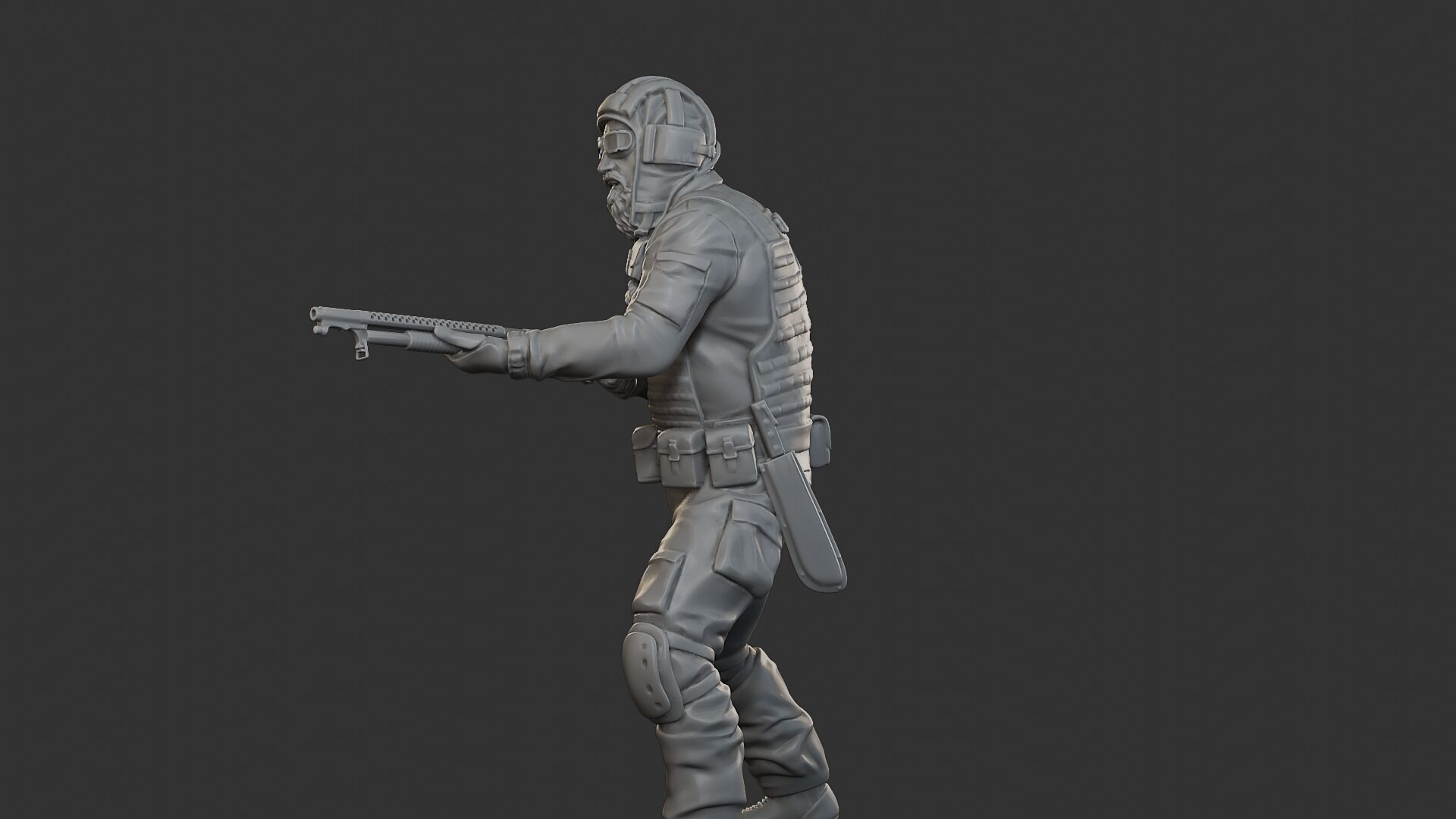 Post-Apocalyptic Male PAM2 005B 3D print model_27