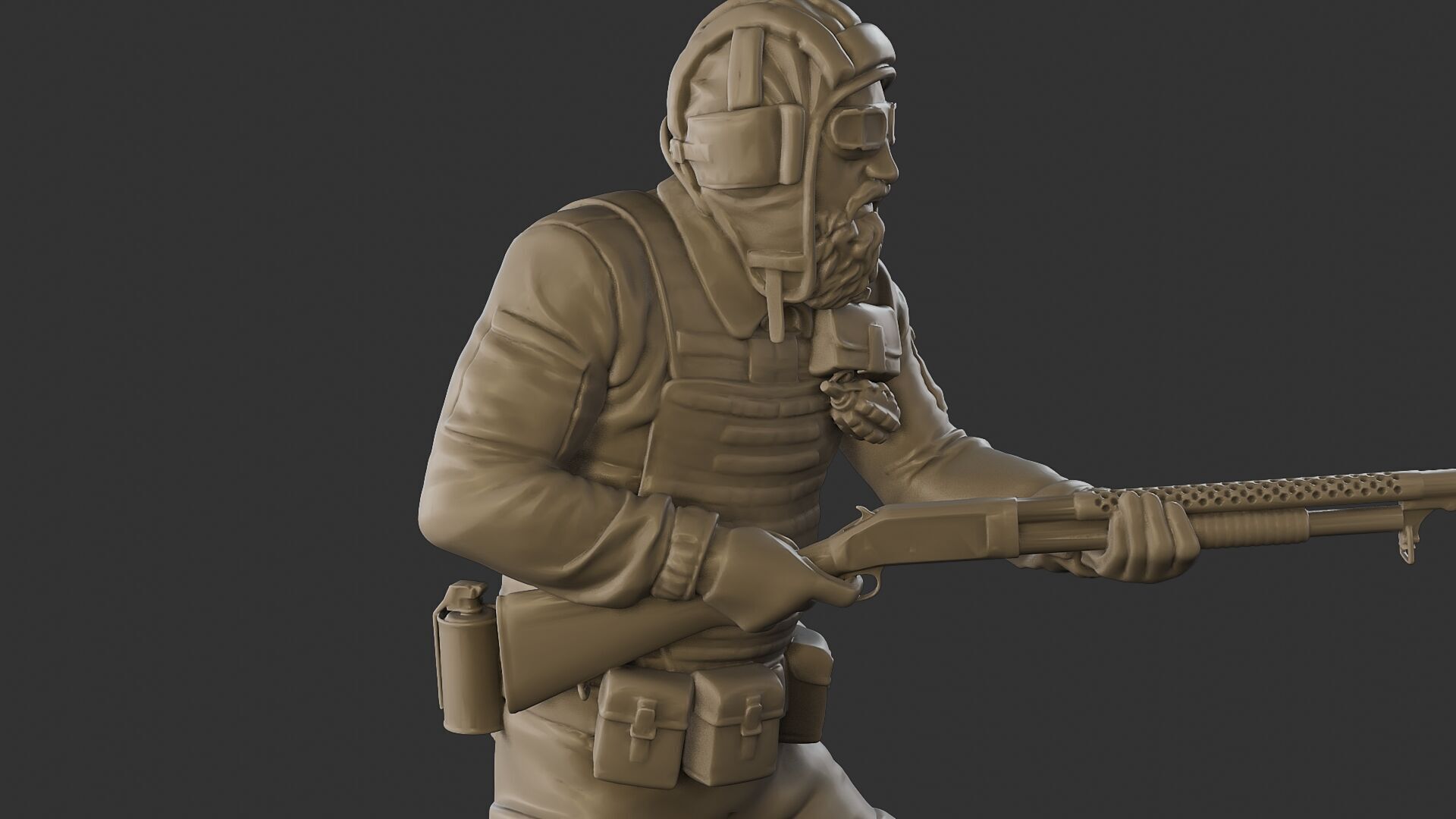 Post-Apocalyptic Male PAM2 005B 3D print model_20