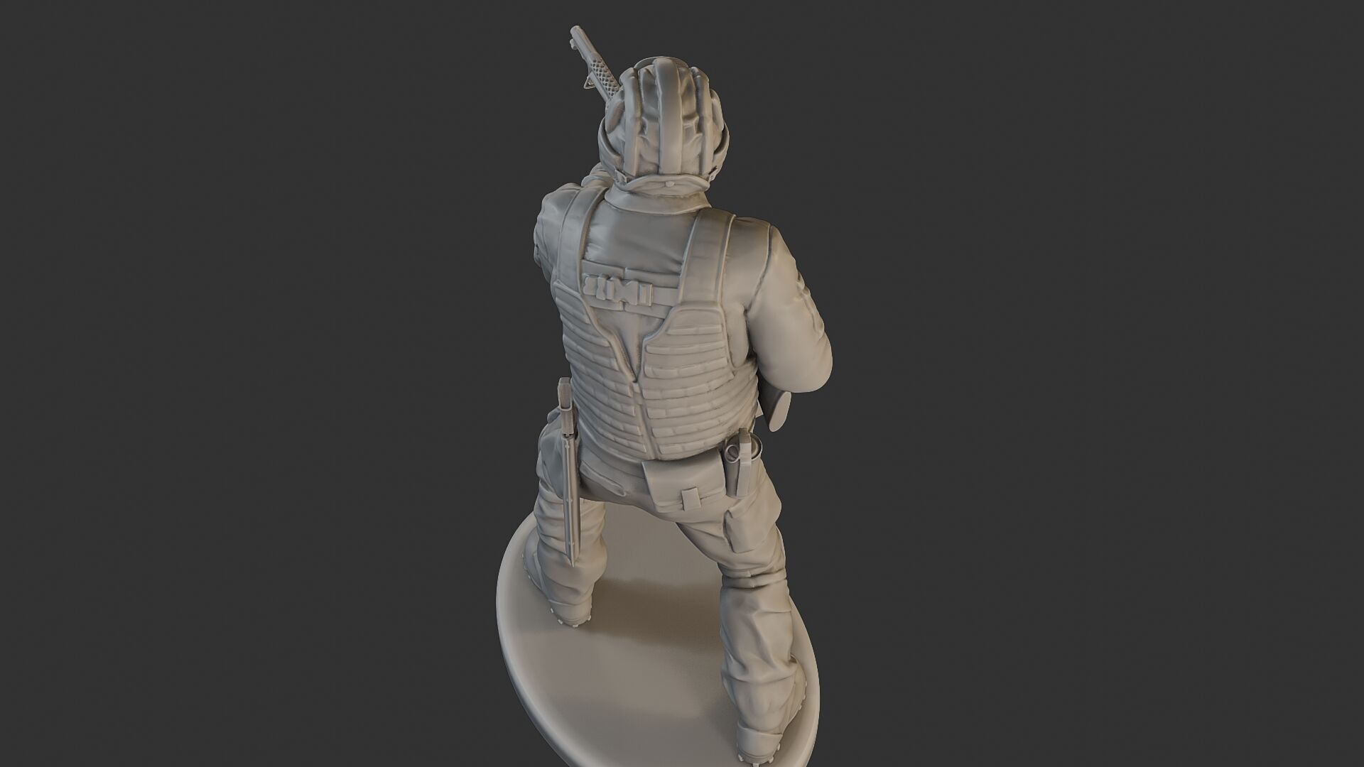 Post-Apocalyptic Male PAM2 005B 3D print model_15