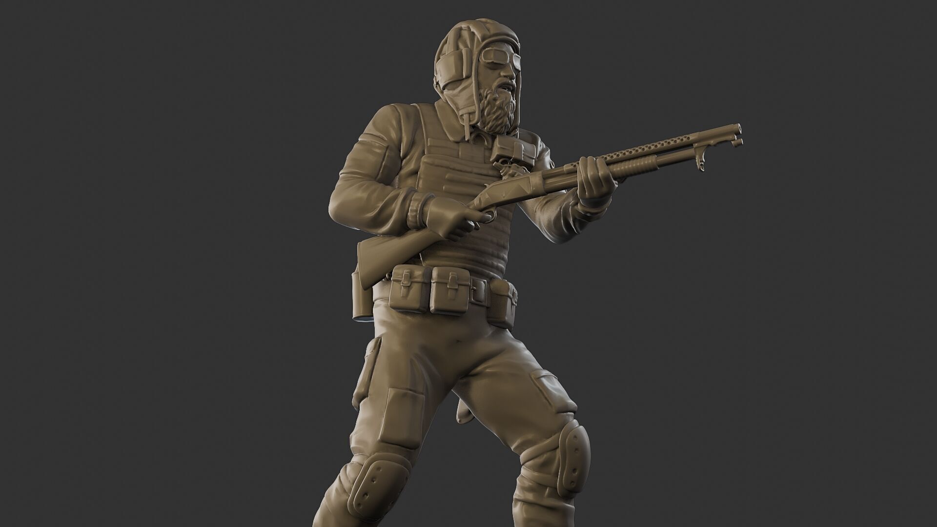 Post-Apocalyptic Male PAM2 005B 3D print model_29