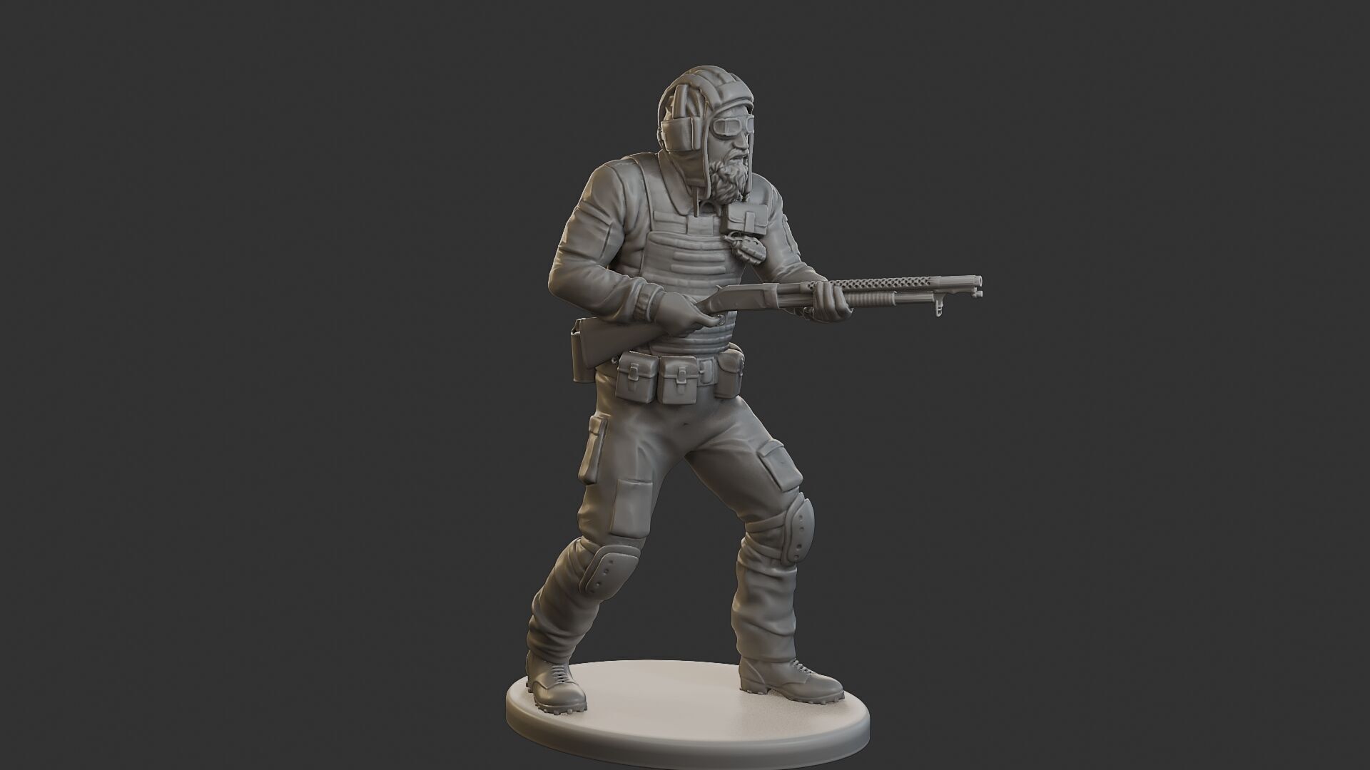 Post-Apocalyptic Male PAM2 005B 3D print model_9