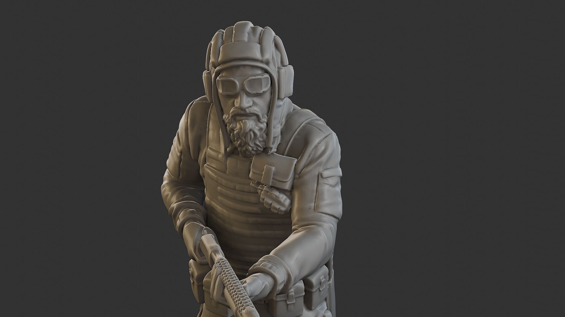 Post-Apocalyptic Male PAM2 005B 3D print model_19