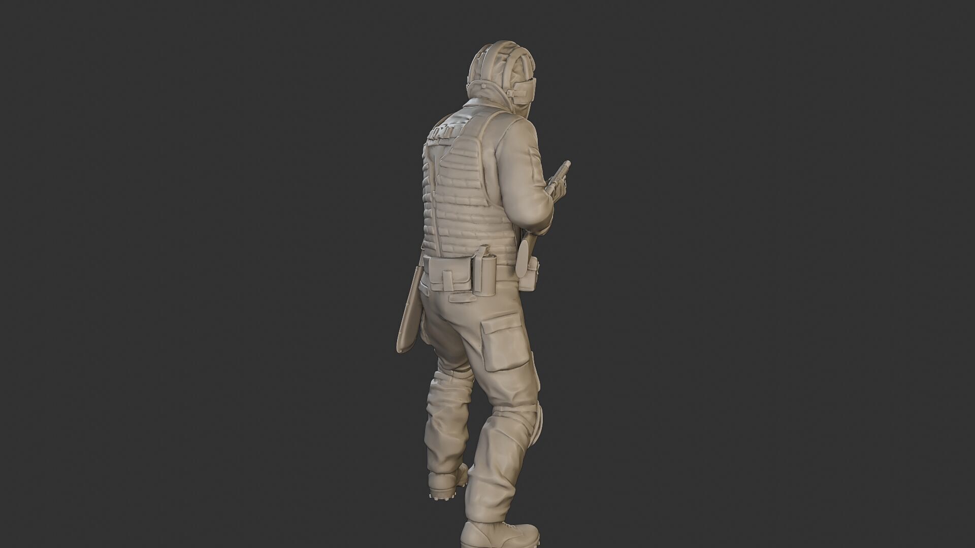 Post-Apocalyptic Male PAM2 005B 3D print model_25
