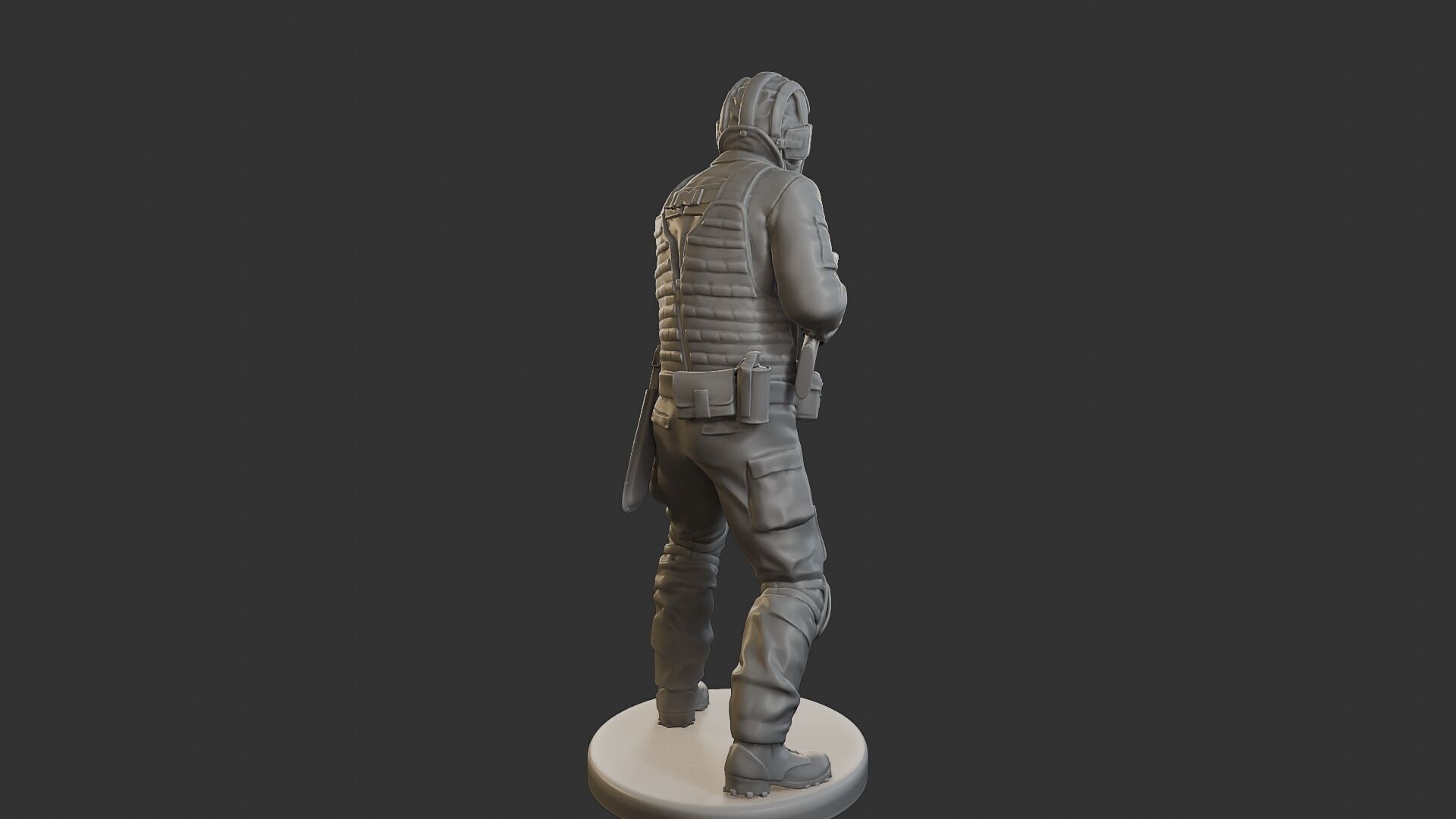Post-Apocalyptic Male PAM2 005B 3D print model_6