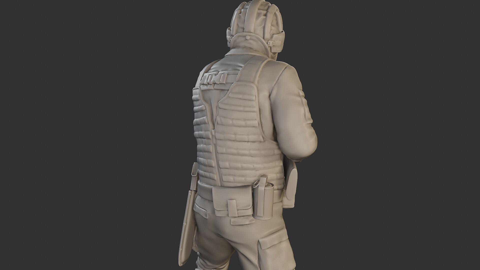 Post-Apocalyptic Male PAM2 005B 3D print model_21