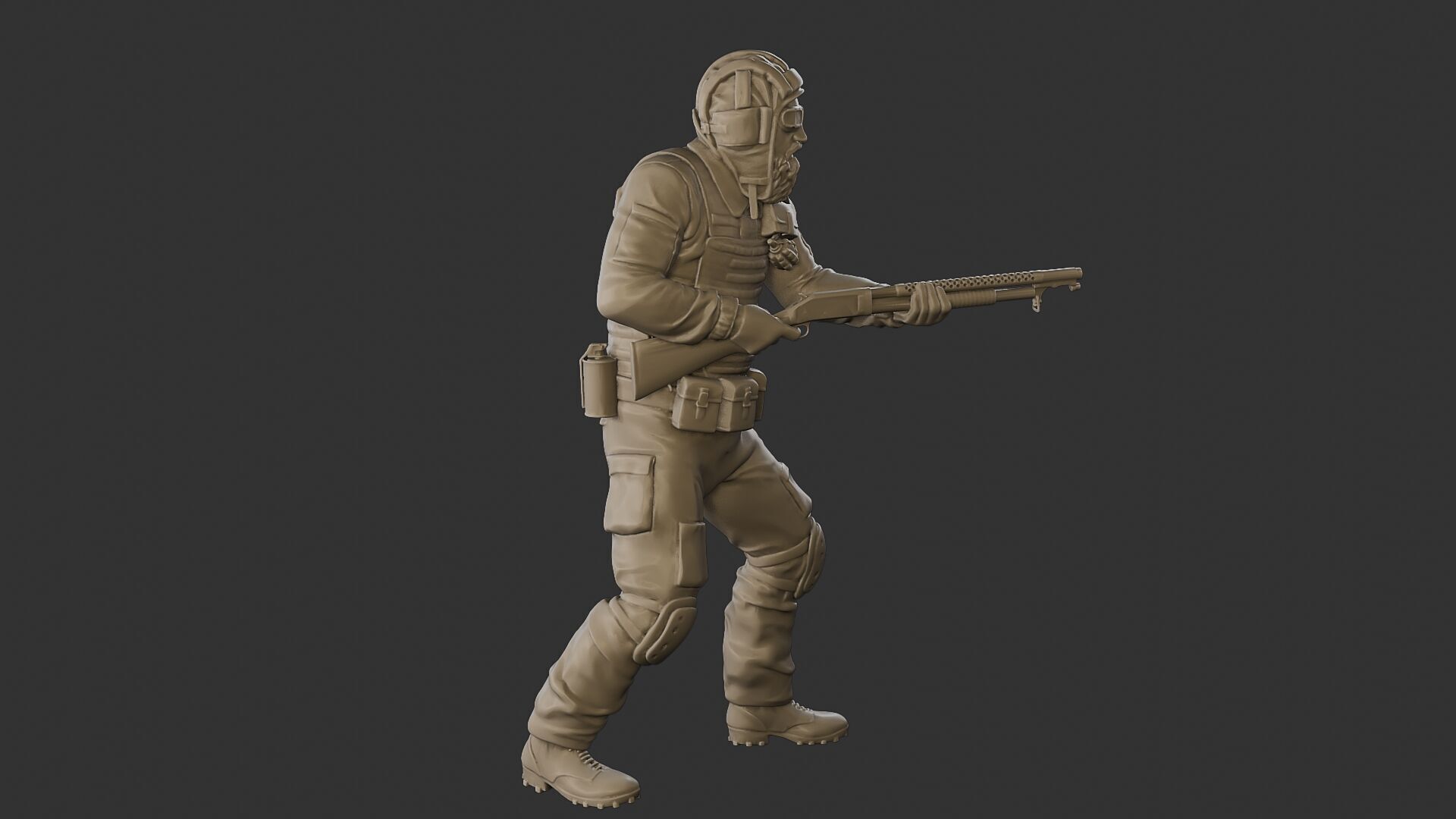 Post-Apocalyptic Male PAM2 005B 3D print model_31