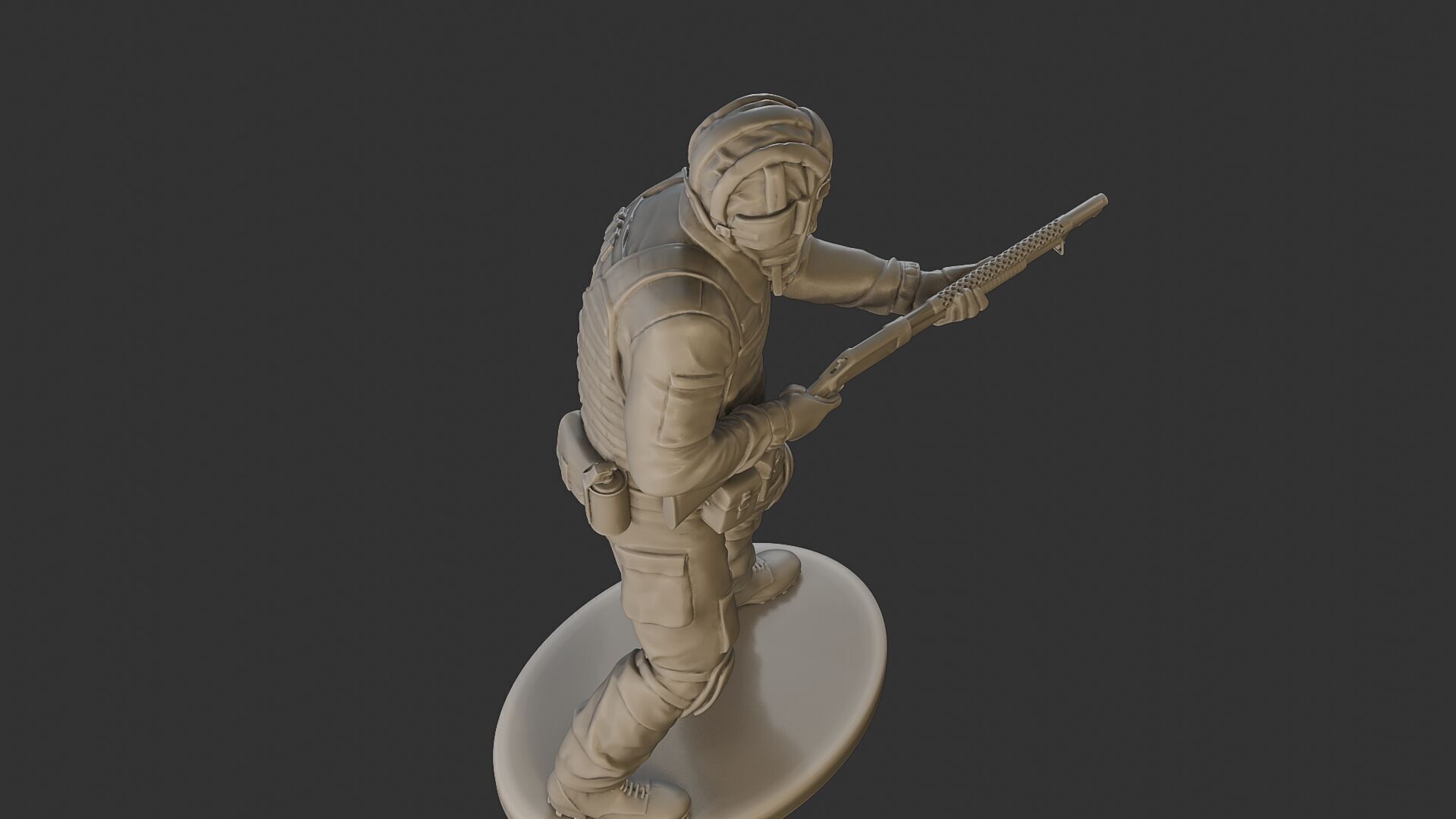 Post-Apocalyptic Male PAM2 005B 3D print model_22