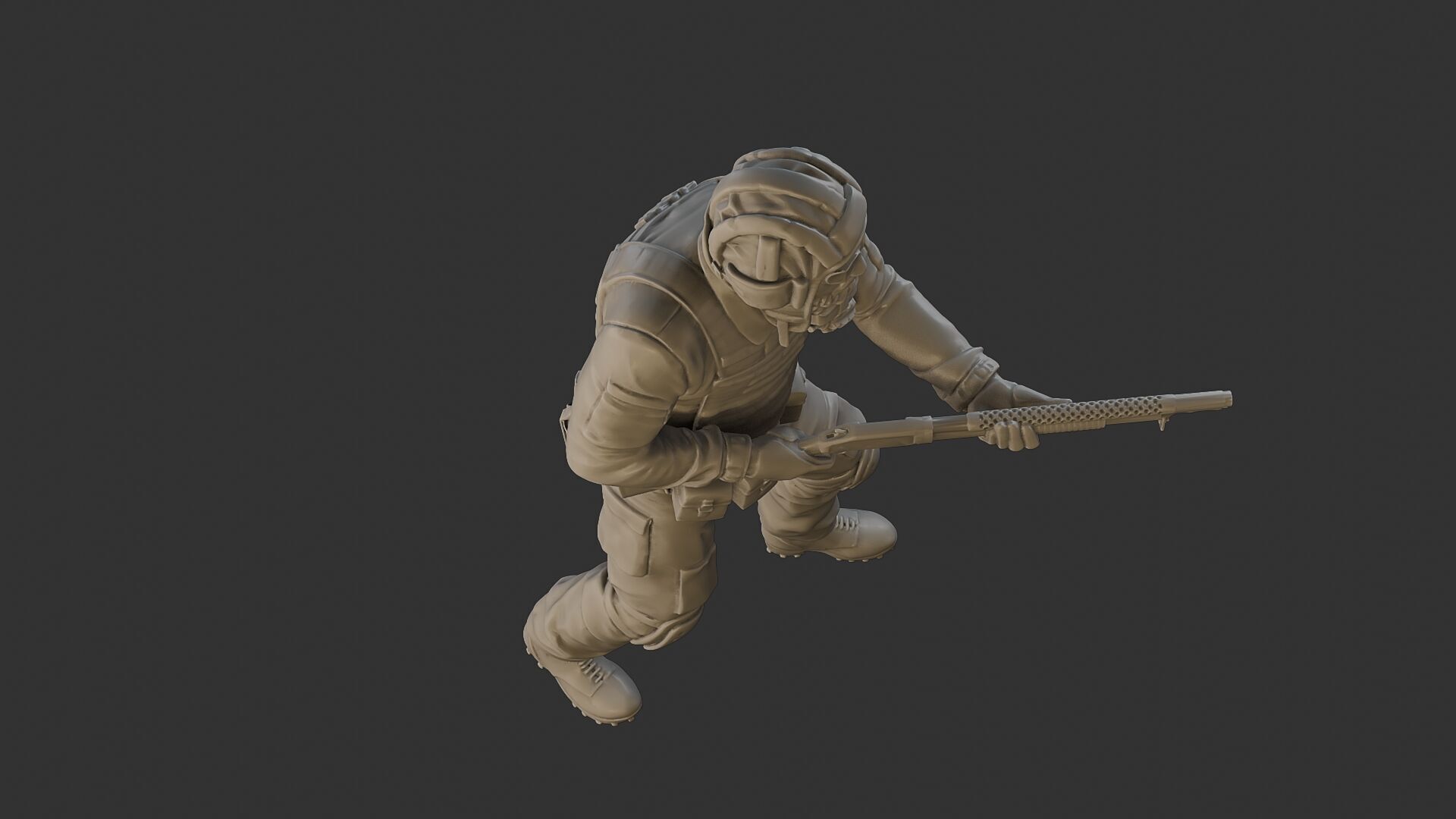 Post-Apocalyptic Male PAM2 005B 3D print model_23