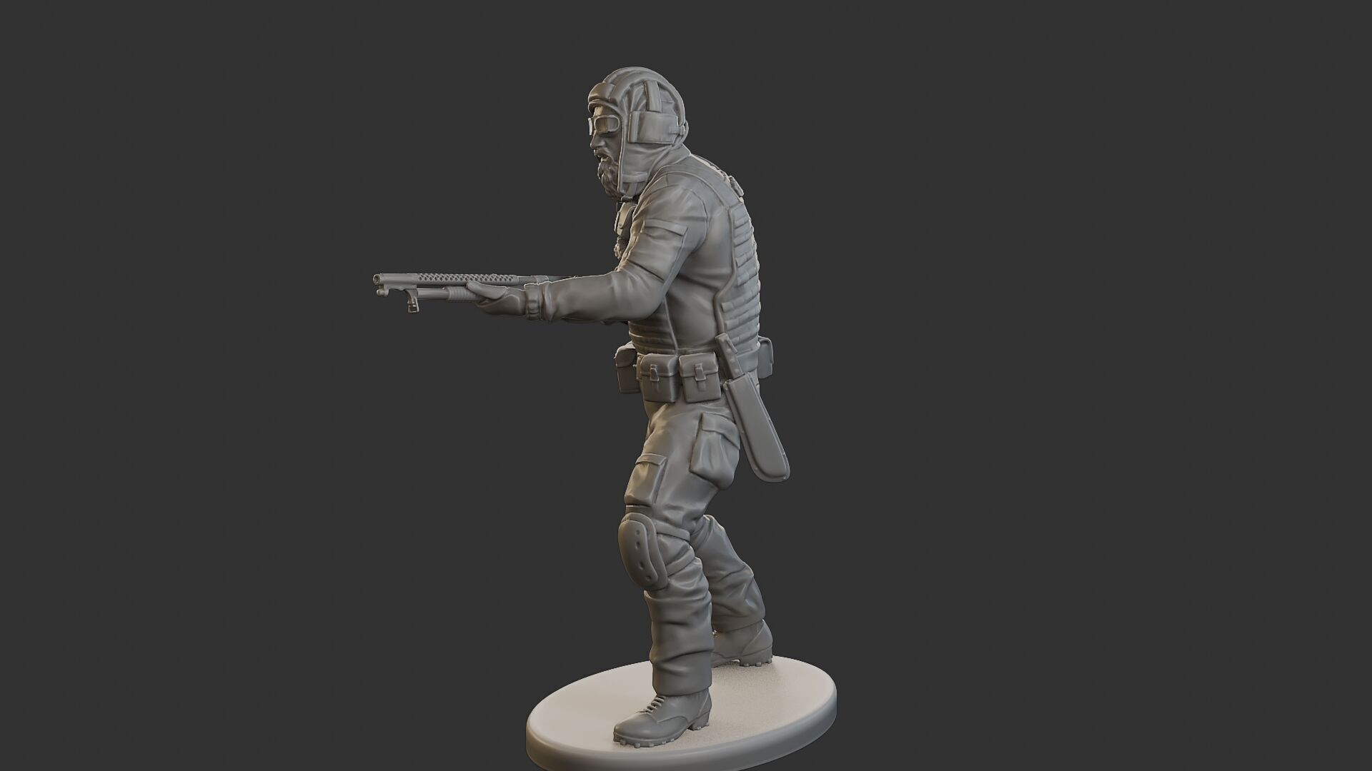 Post-Apocalyptic Male PAM2 005B 3D print model_2