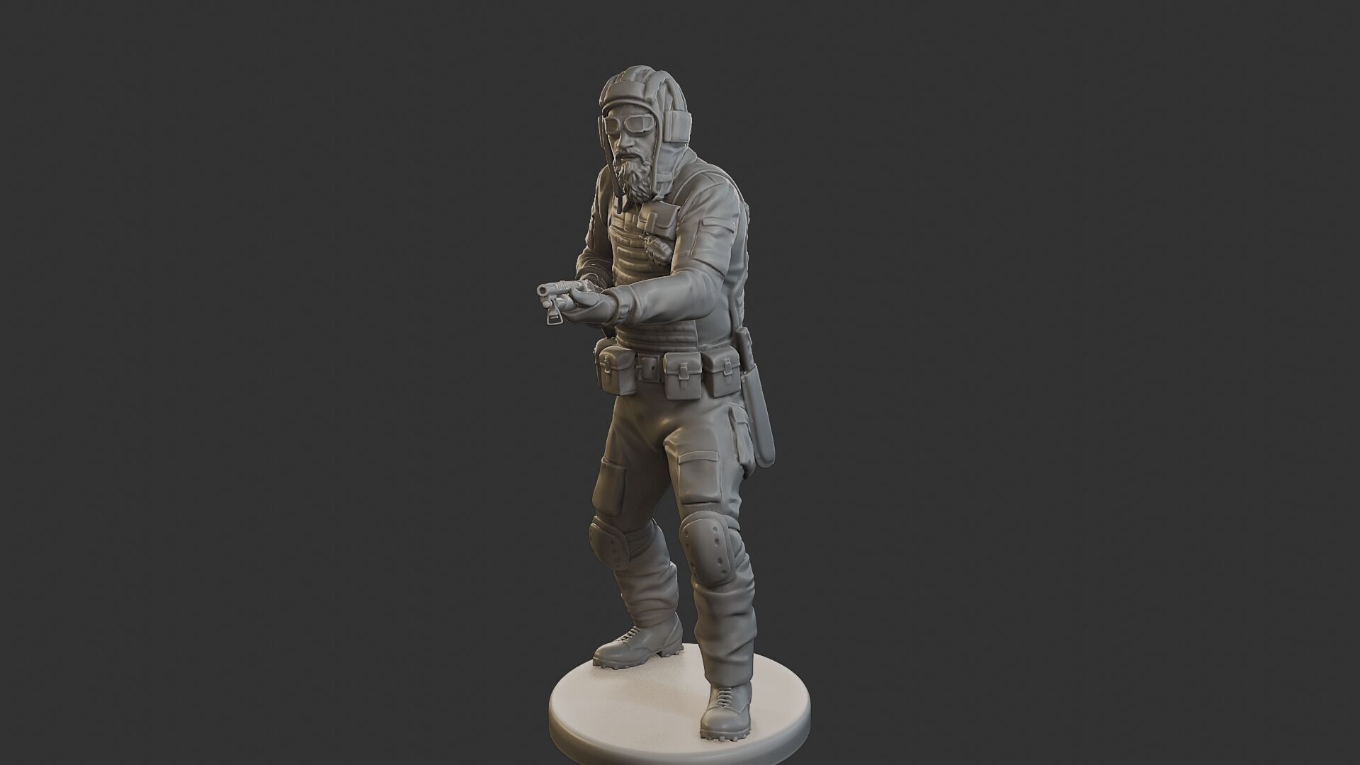 Post-Apocalyptic Male PAM2 005B 3D print model_1