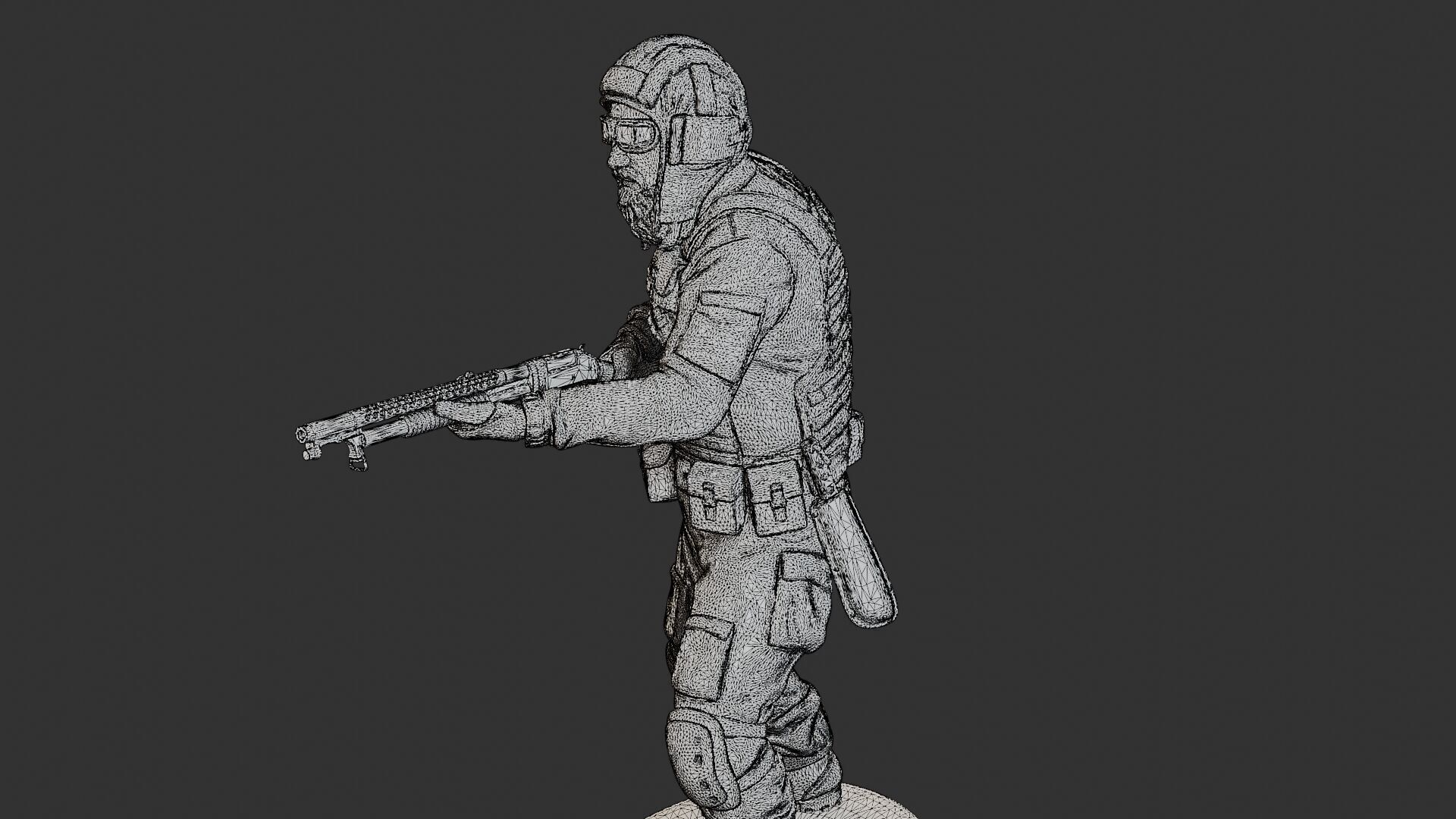 Post-Apocalyptic Male PAM2 005B 3D print model_12