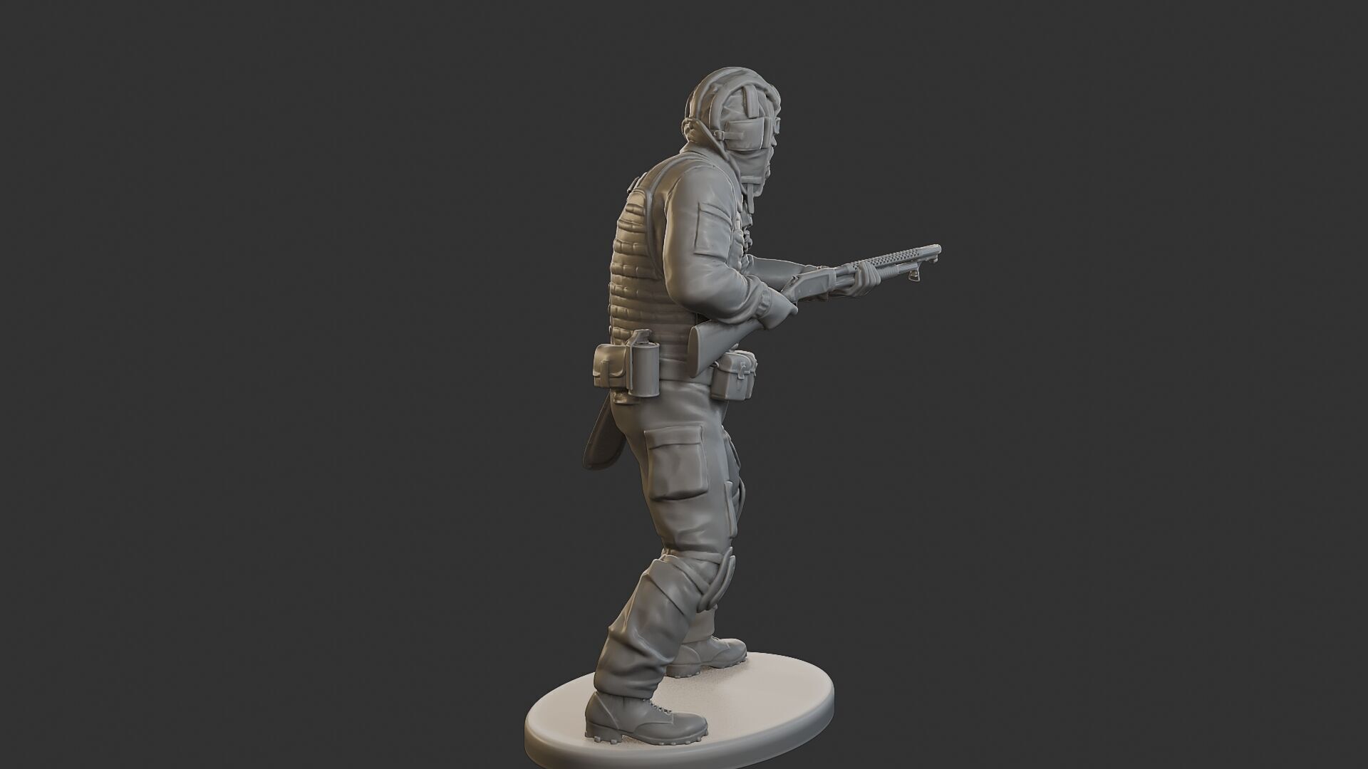Post-Apocalyptic Male PAM2 005B 3D print model_7