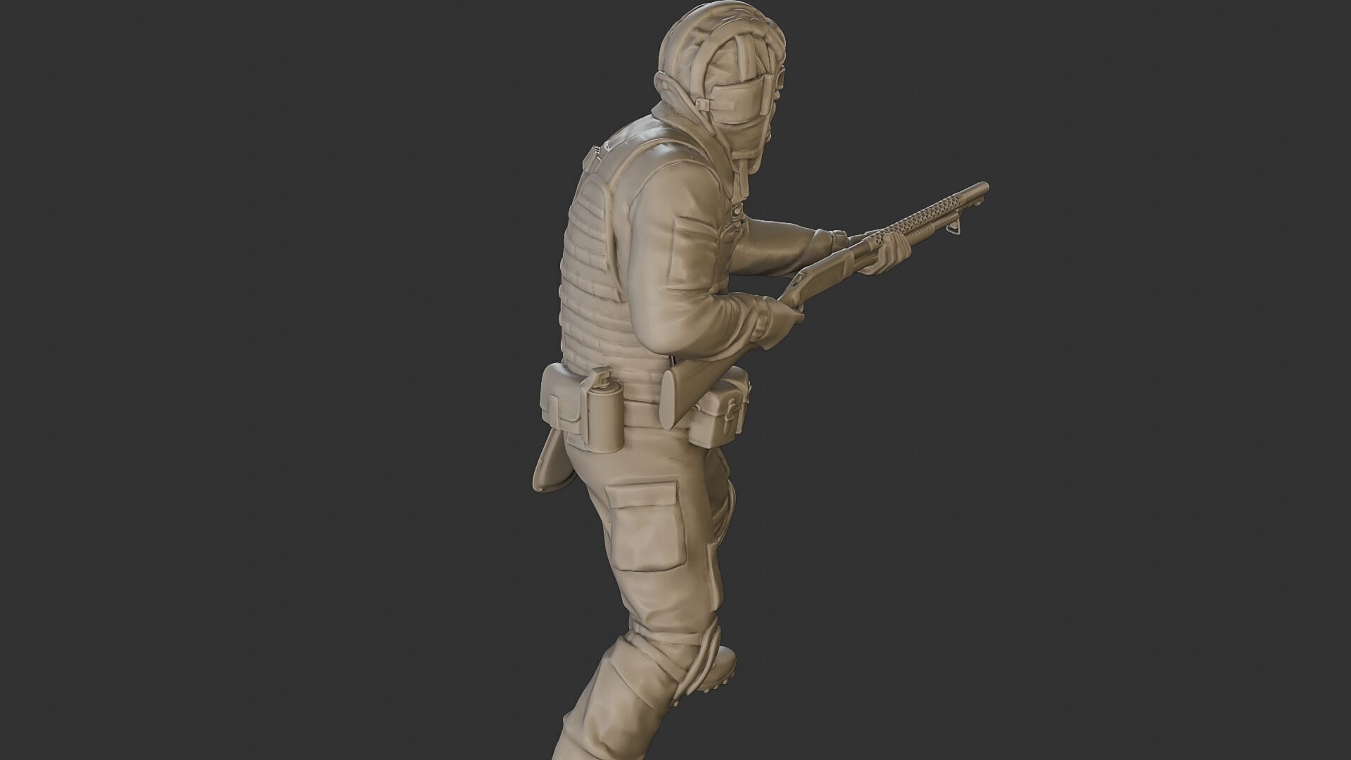 Post-Apocalyptic Male PAM2 005B 3D print model_24