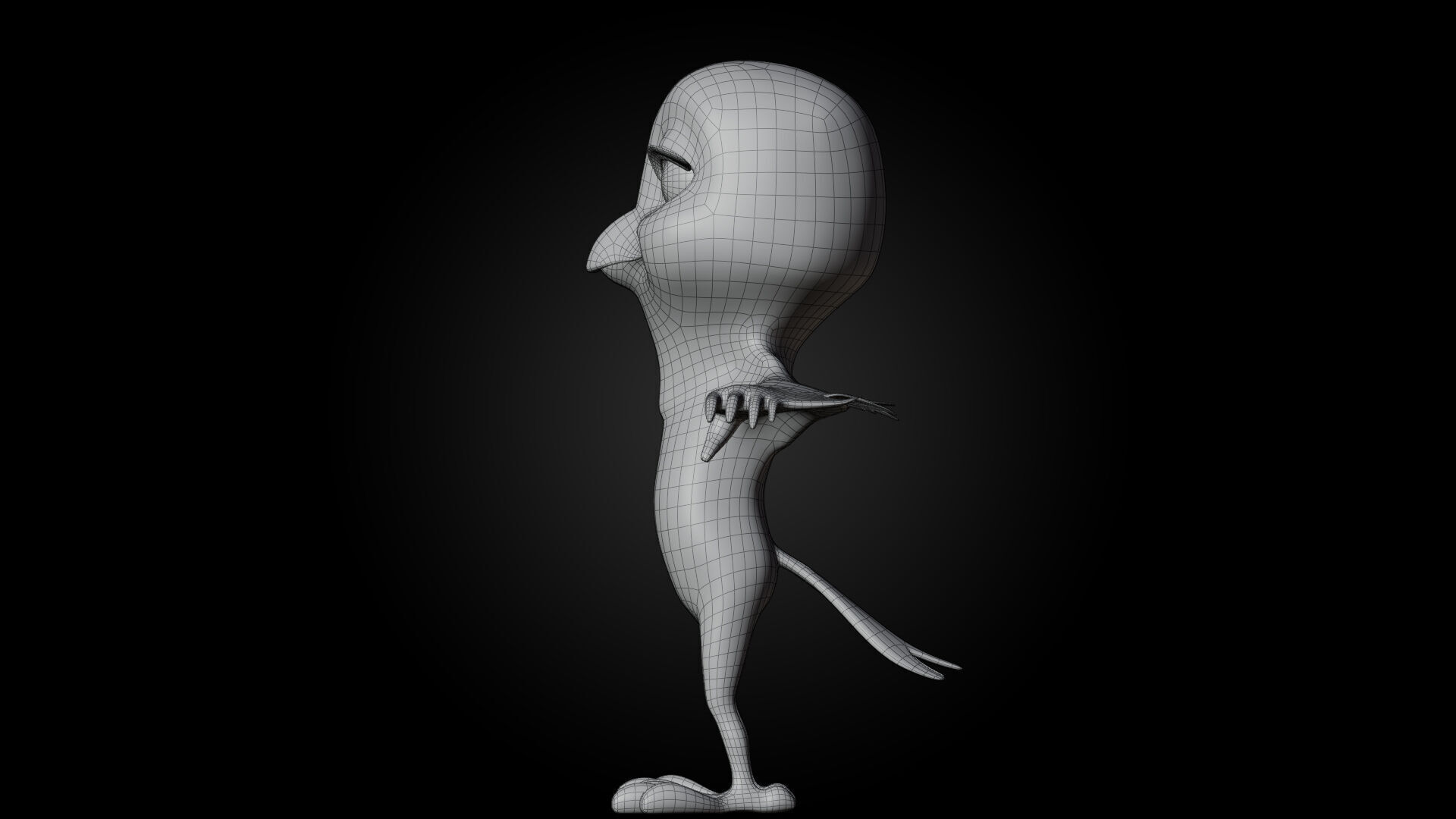 Chibi Canary - 3D Yellow - Rigged Cartoon Bird Low-poly 3D model_11