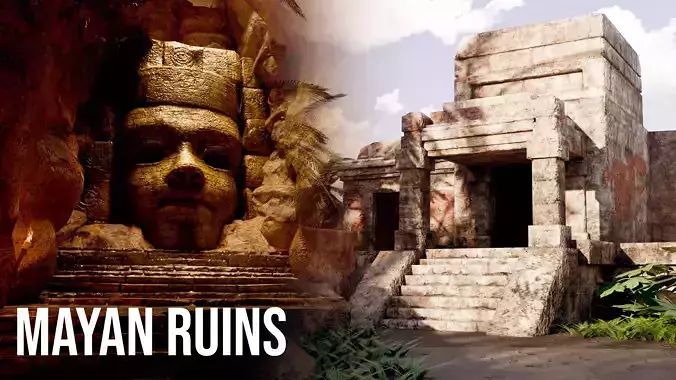 Mayan Ruins Environment Mayan Ruin Mayan Ruin Dungeon 3D model