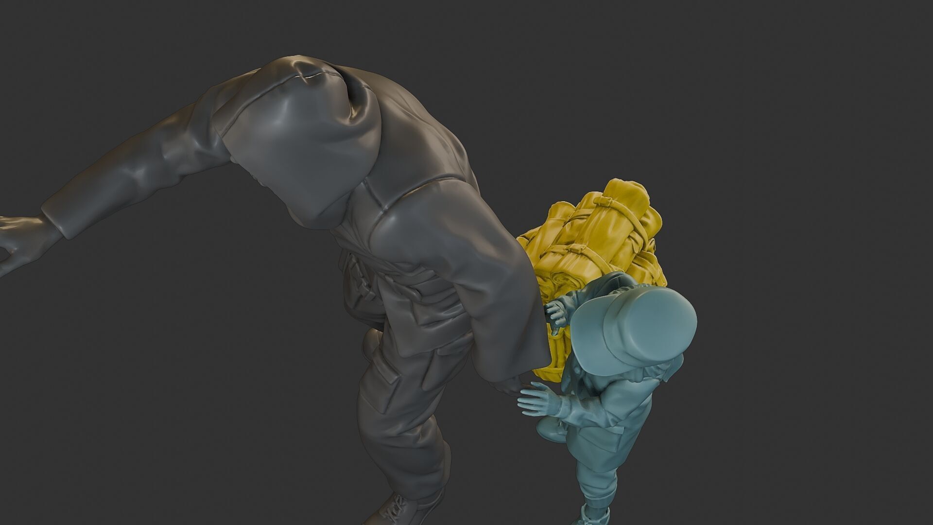 Post-Apocalyptic Male PAM2 006B 3D print model_16