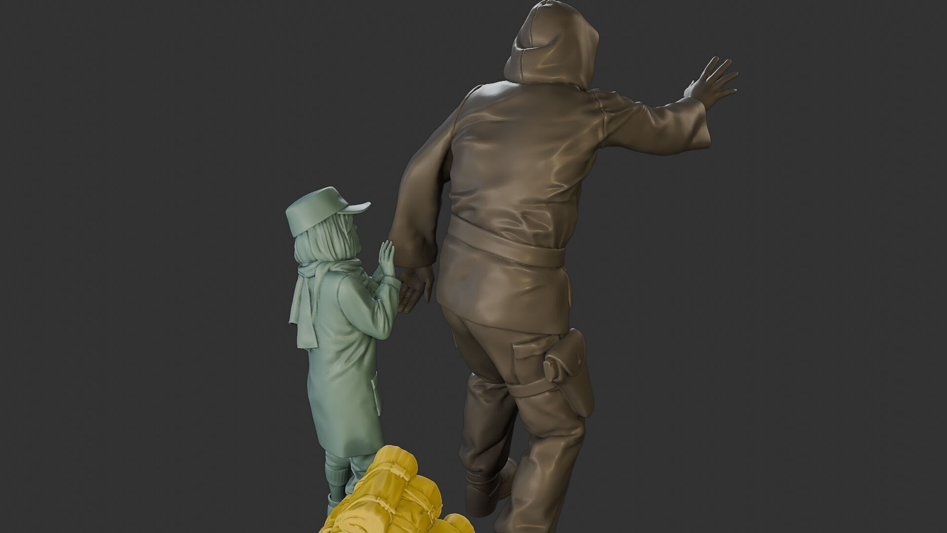 Post-Apocalyptic Male PAM2 006B 3D print model_24