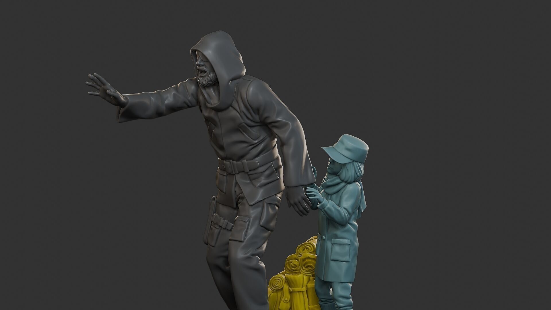 Post-Apocalyptic Male PAM2 006B 3D print model_27