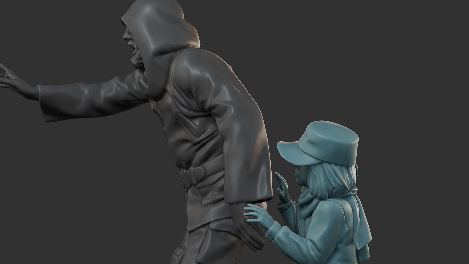 Post-Apocalyptic Male PAM2 006B 3D print model_17