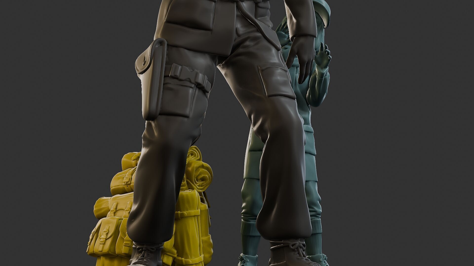 Post-Apocalyptic Male PAM2 006B 3D print model_13