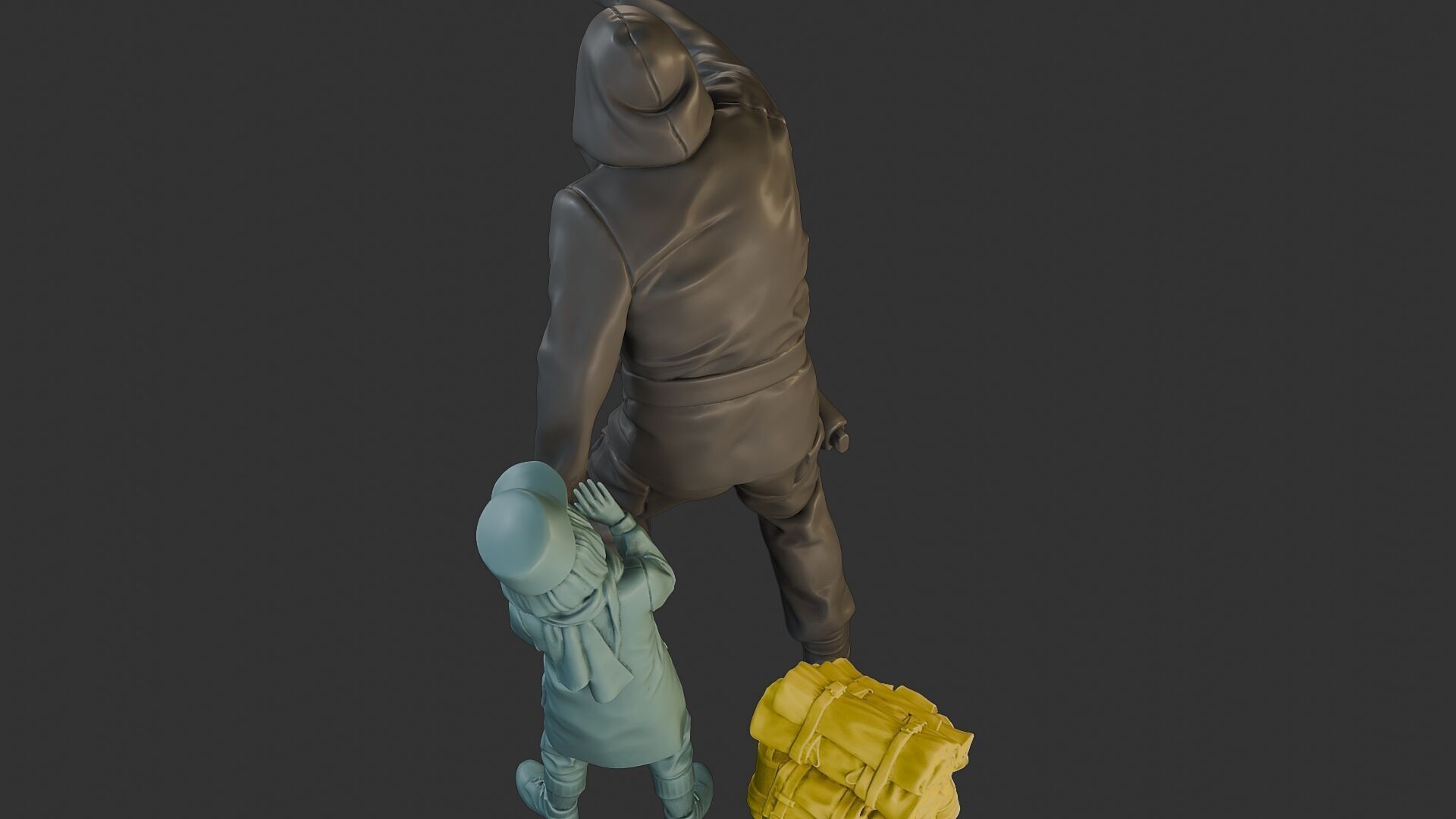 Post-Apocalyptic Male PAM2 006B 3D print model_15