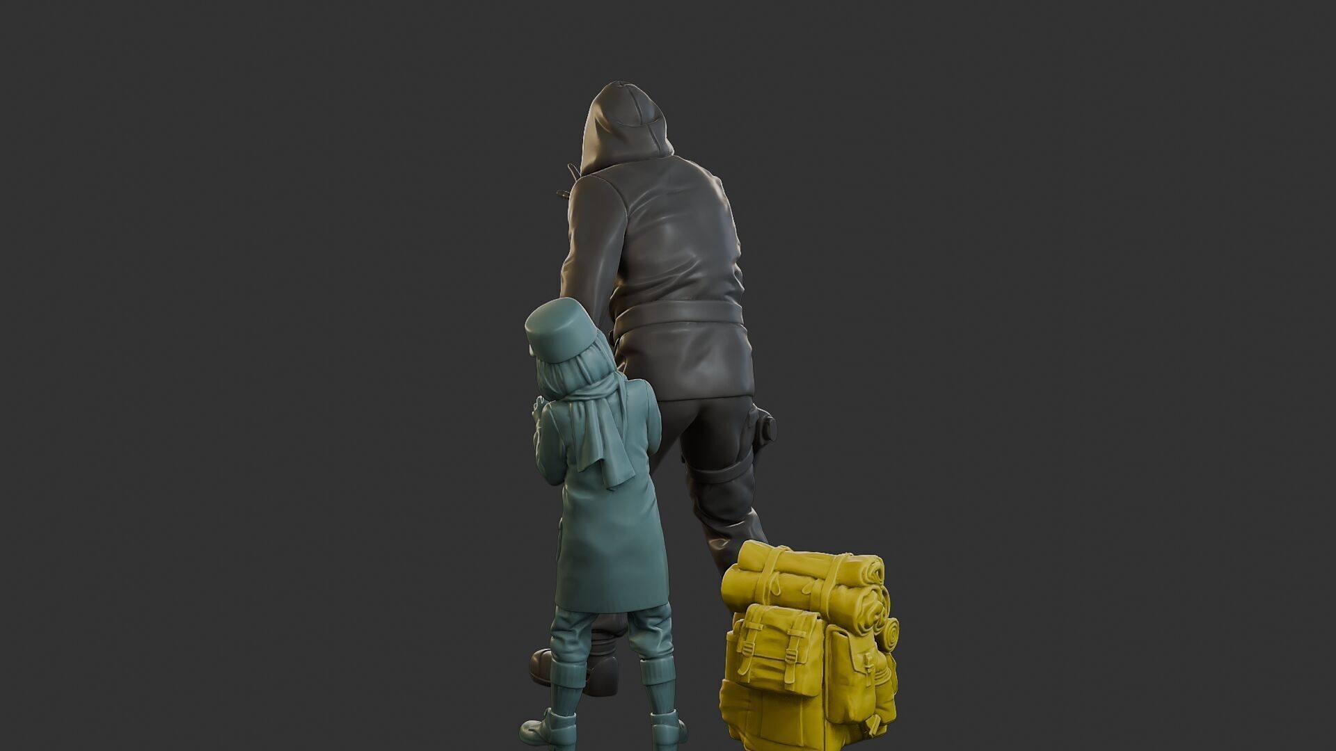 Post-Apocalyptic Male PAM2 006B 3D print model_5