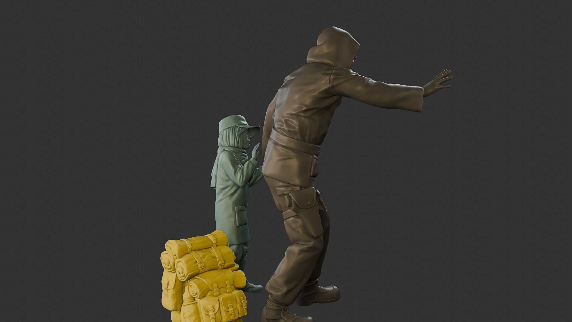 Post-Apocalyptic Male PAM2 006B 3D print model_31