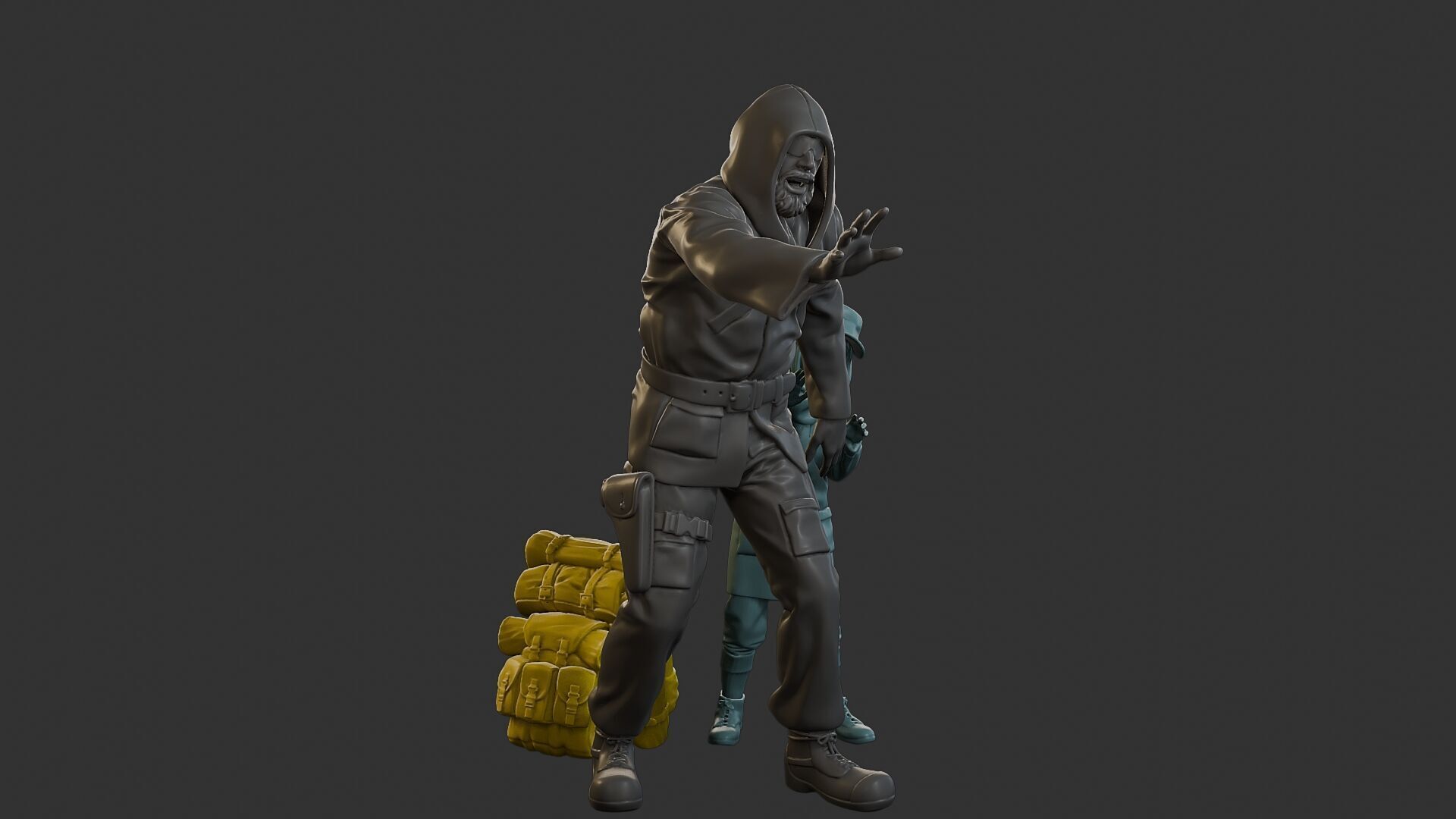 Post-Apocalyptic Male PAM2 006B 3D print model_10