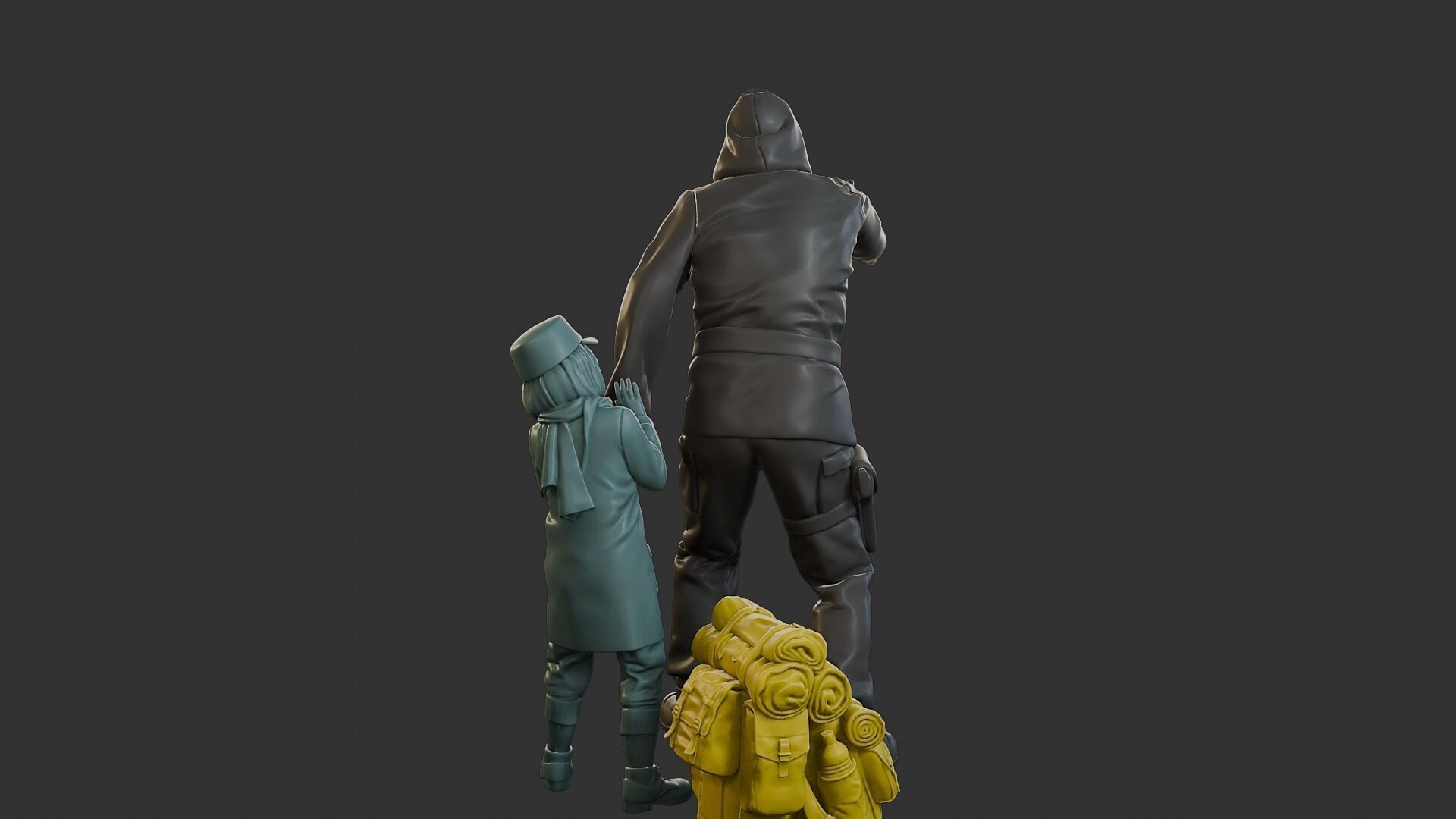Post-Apocalyptic Male PAM2 006B 3D print model_6